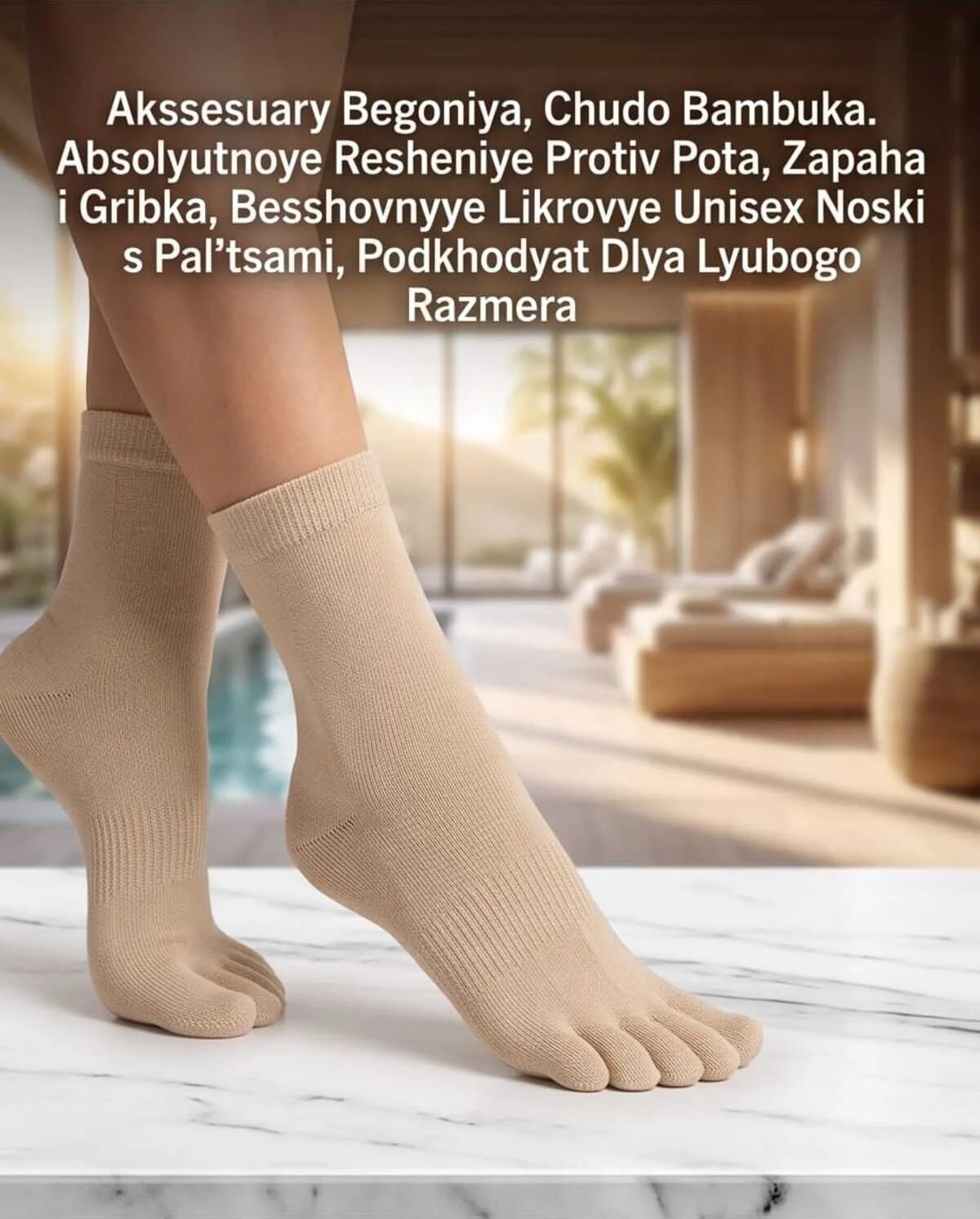 Begonia Accessories Bambu Parmaklı Çorap Dikişsiz Unisex Antialerjik Terleme ve Koku Karşıtı Likralı Esnek Çorap -278-2 görsel 2