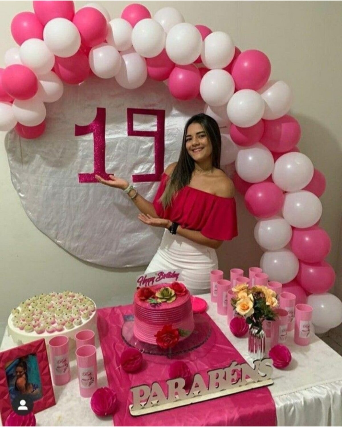 Feyza Design Pembe ve Beyaz Balon Konsept - 50 Adet Şişirilebilir Set