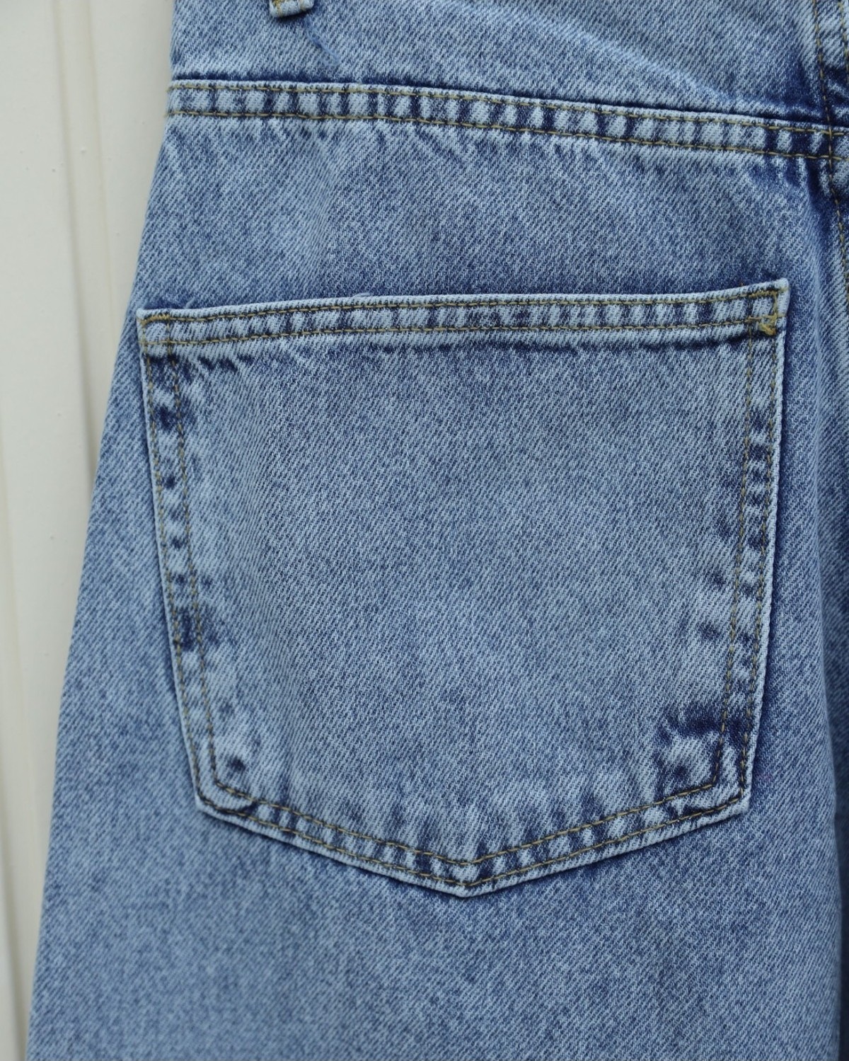 Moda Morfo Cepli Bol Paça Fermuarlı Kot Pantolon -Buz Mavi görsel 4