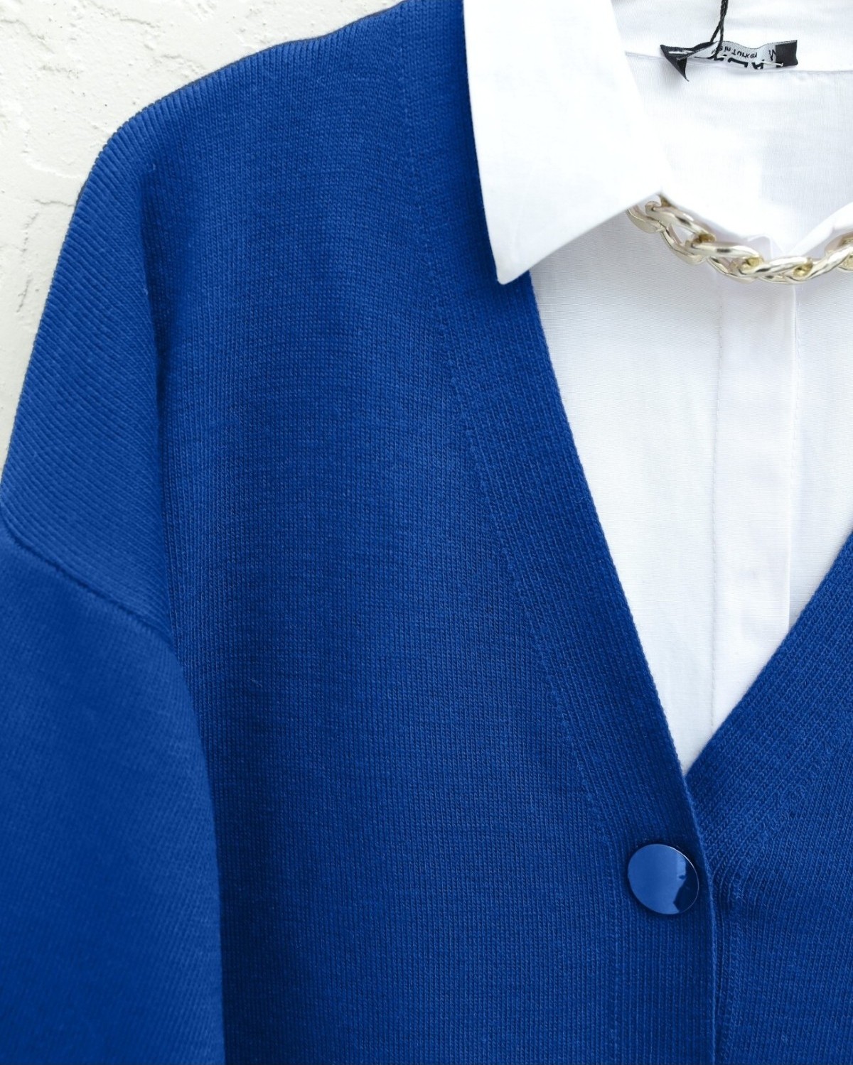 Moda Morfo Düğmeli Kışlık Tesettür Triko Hırka -Taş görsel 4