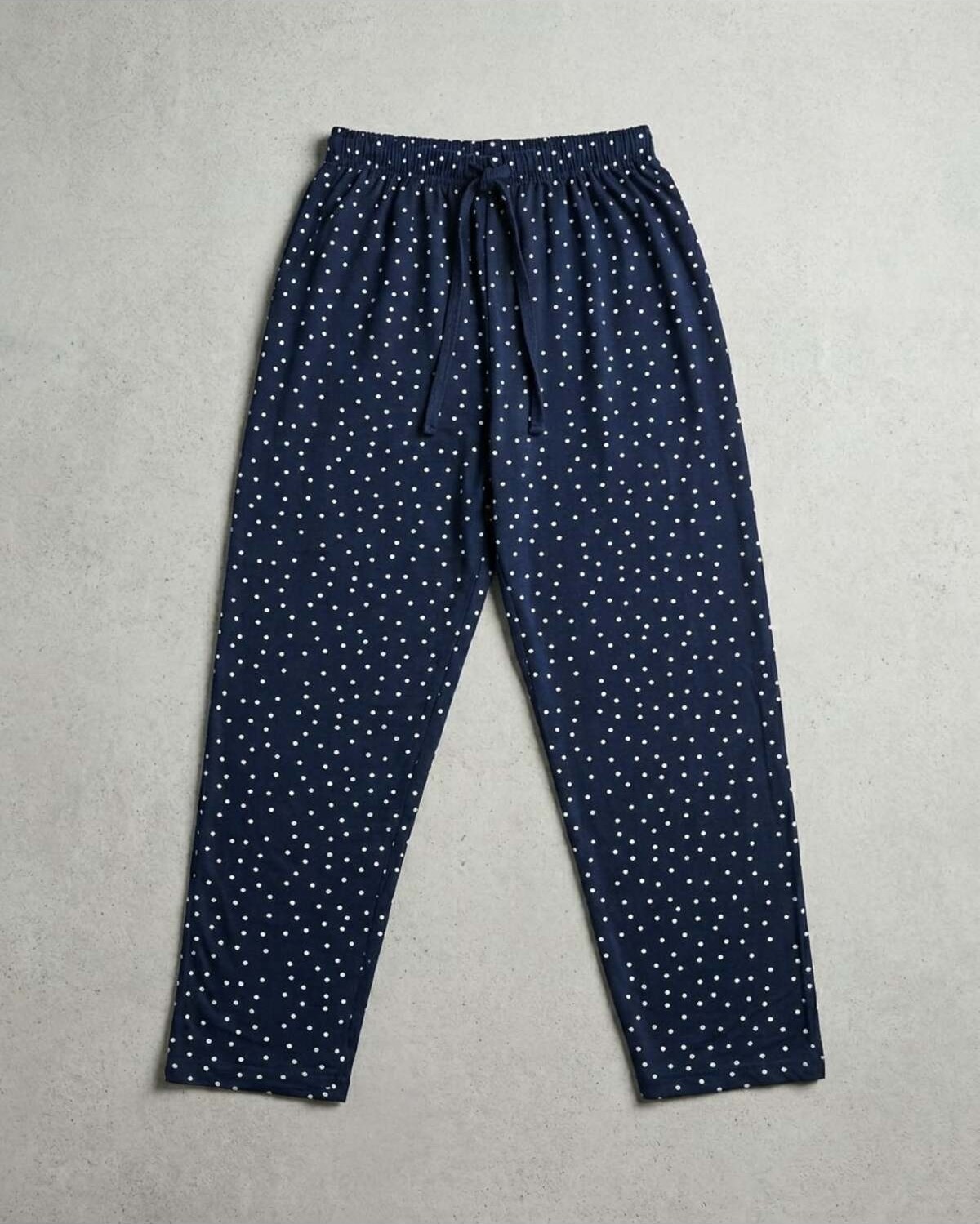 Aura Collections Kadın Büyük Beden Pamuklu Pijama Altı Lastikli Bel Rahat Kesim Battal Boy Soft Örme görsel 2