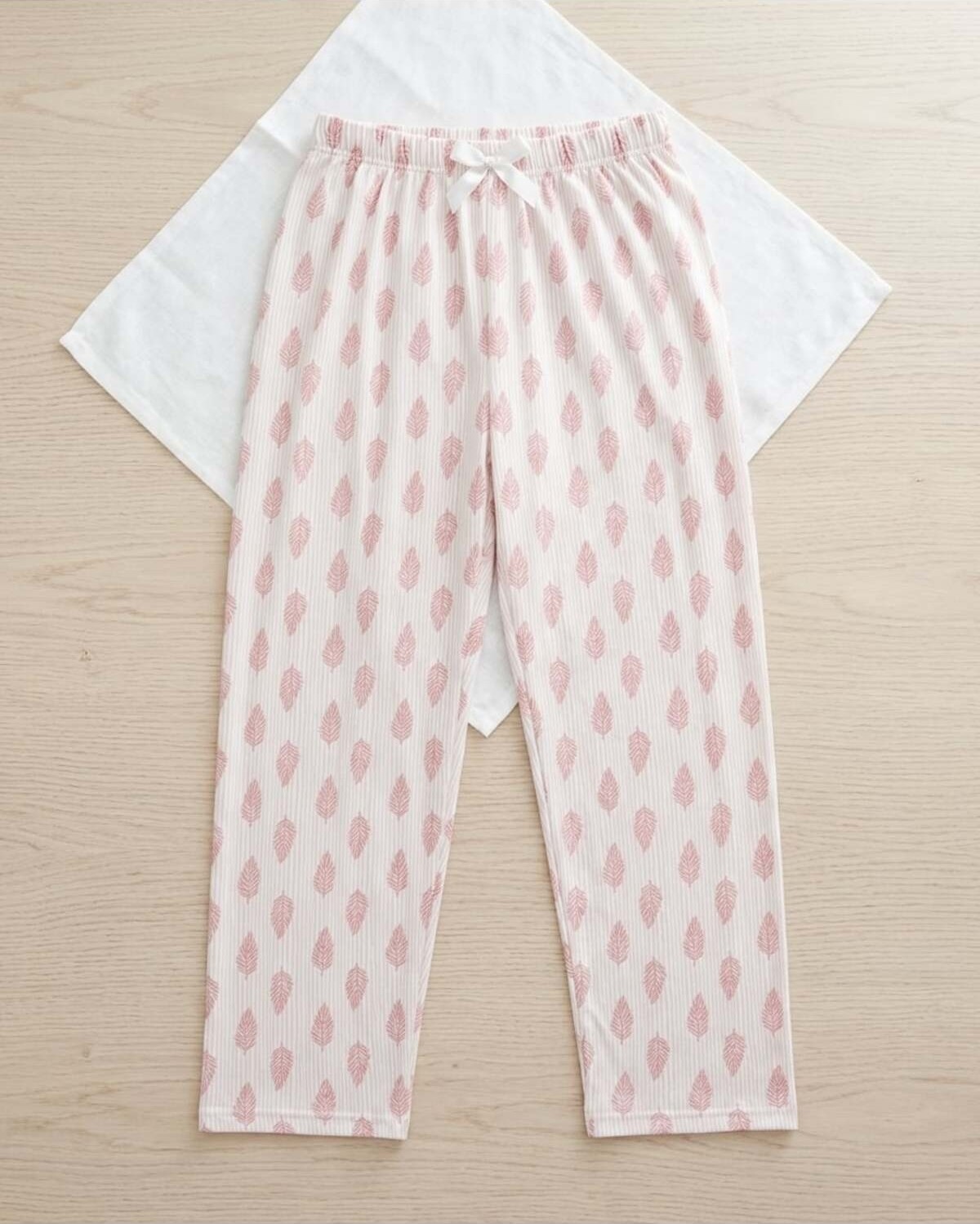 Aura Collections Kadın Büyük Beden Pamuklu Pijama Altı Lastikli Bel Rahat Kesim Battal Boy Soft Örme görsel 2