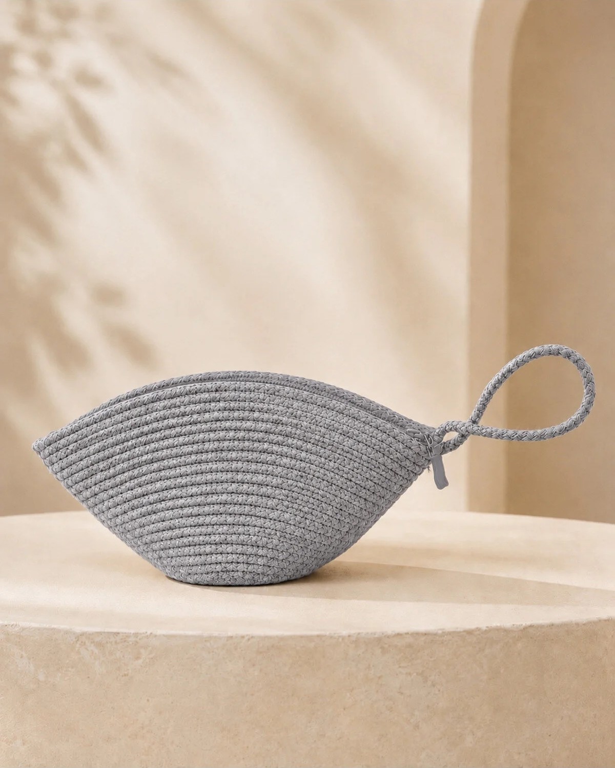 Naspar Gümüş Gri Renk Dikişli El Çantası Günlük Kullanım Kadın Clutch Çanta 30X15X15 cm | Fermuarlı görsel 2