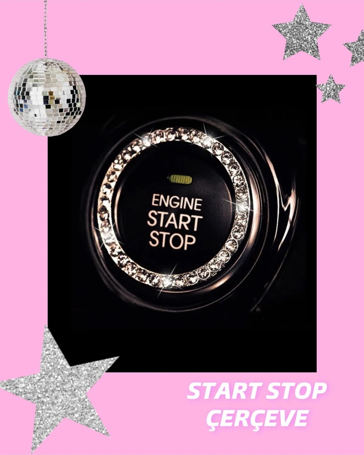 Oasis Life Taş Kaplı Start Stop Tuşu Çerçevesi görsel 2