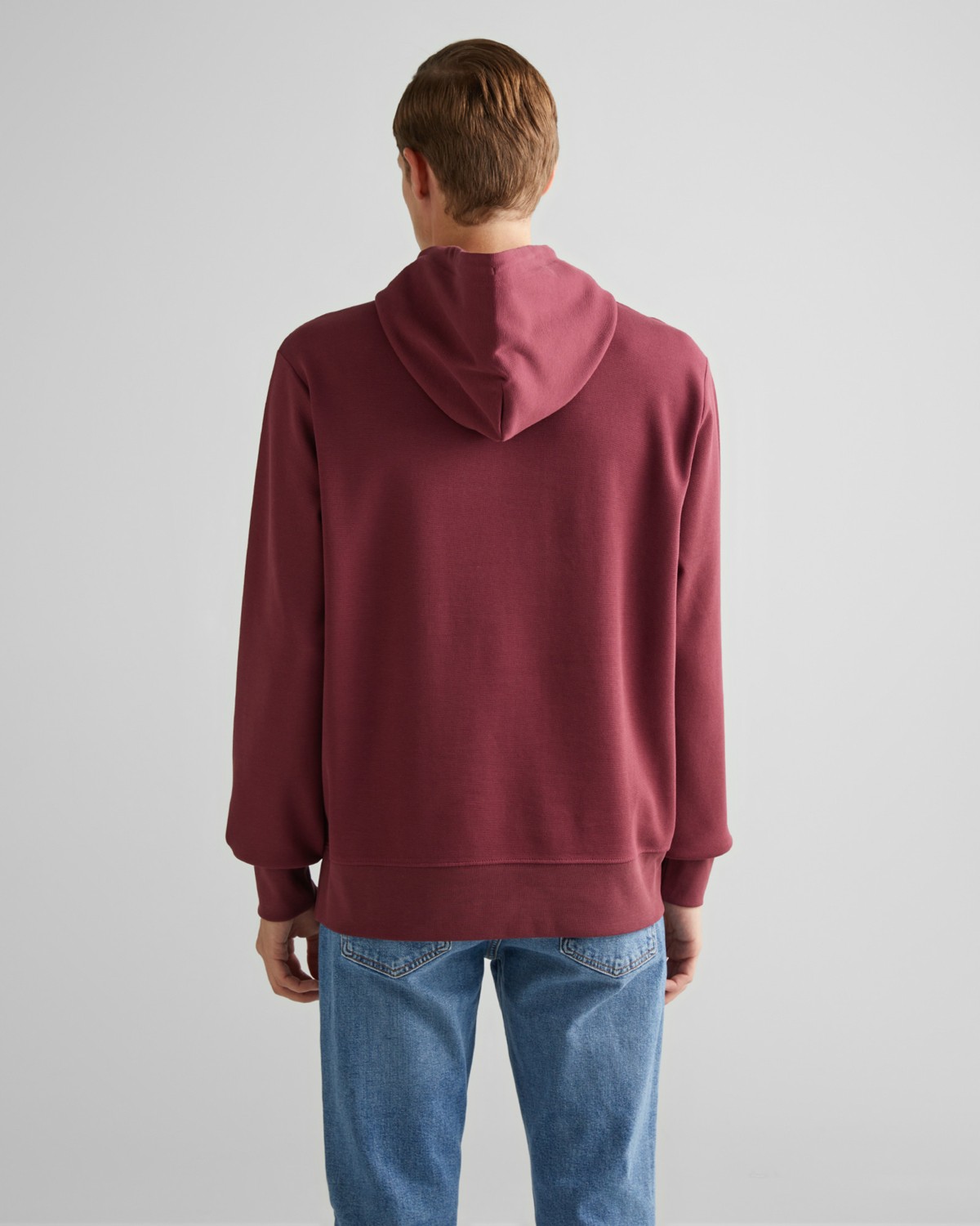 Gant Erkek Bordo Regular Fit Kapüşonlu Logolu Sweatshirt 2015070.638 görsel 6
