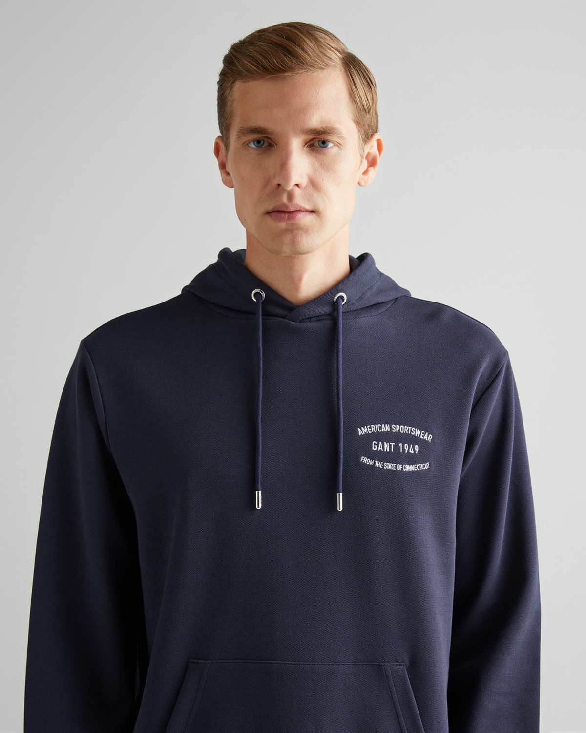 Gant Erkek Bordo Regular Fit Kapüşonlu Logolu Sweatshirt 2015070.638 görsel 4