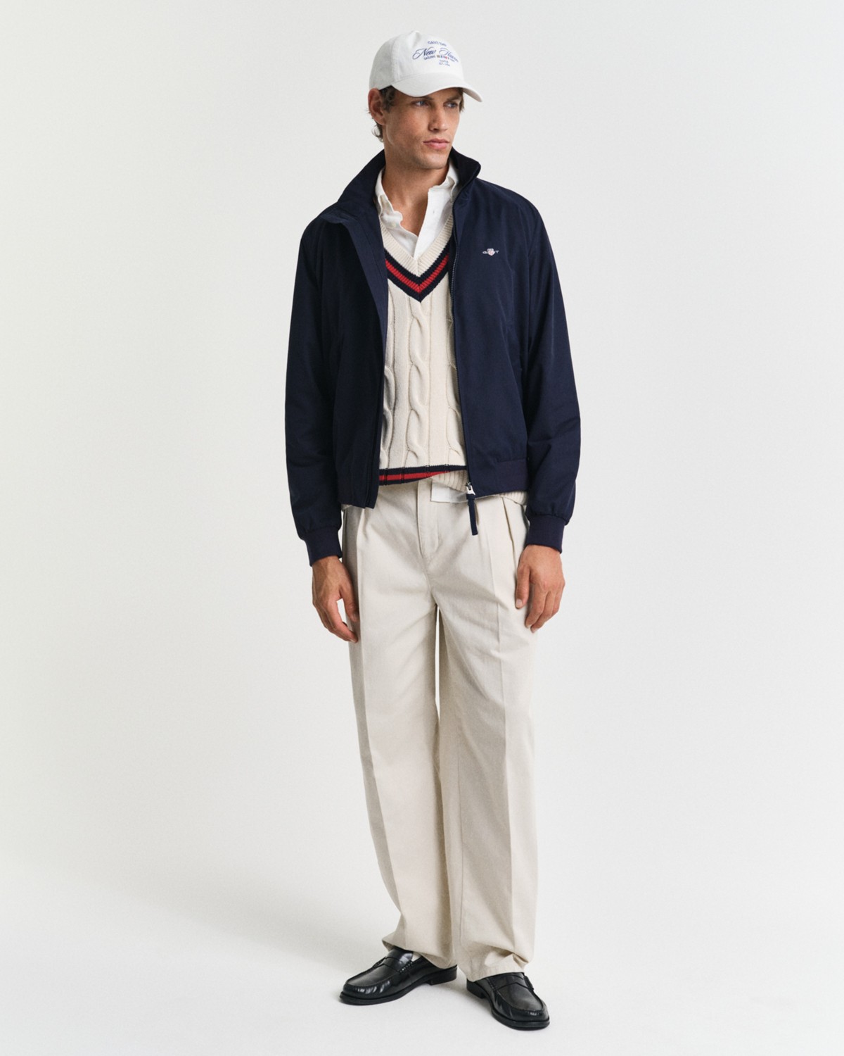 Gant Erkek Krem Relaxed Fit V Yaka Süveter 8040216.130 görsel 8