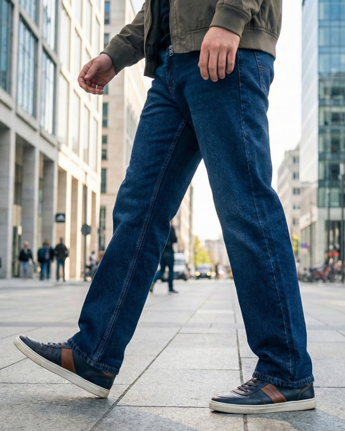 Rafaelli Gentleman Erkek Baggy Fit Geniş Paça Denim Kot Pantolon görsel 4