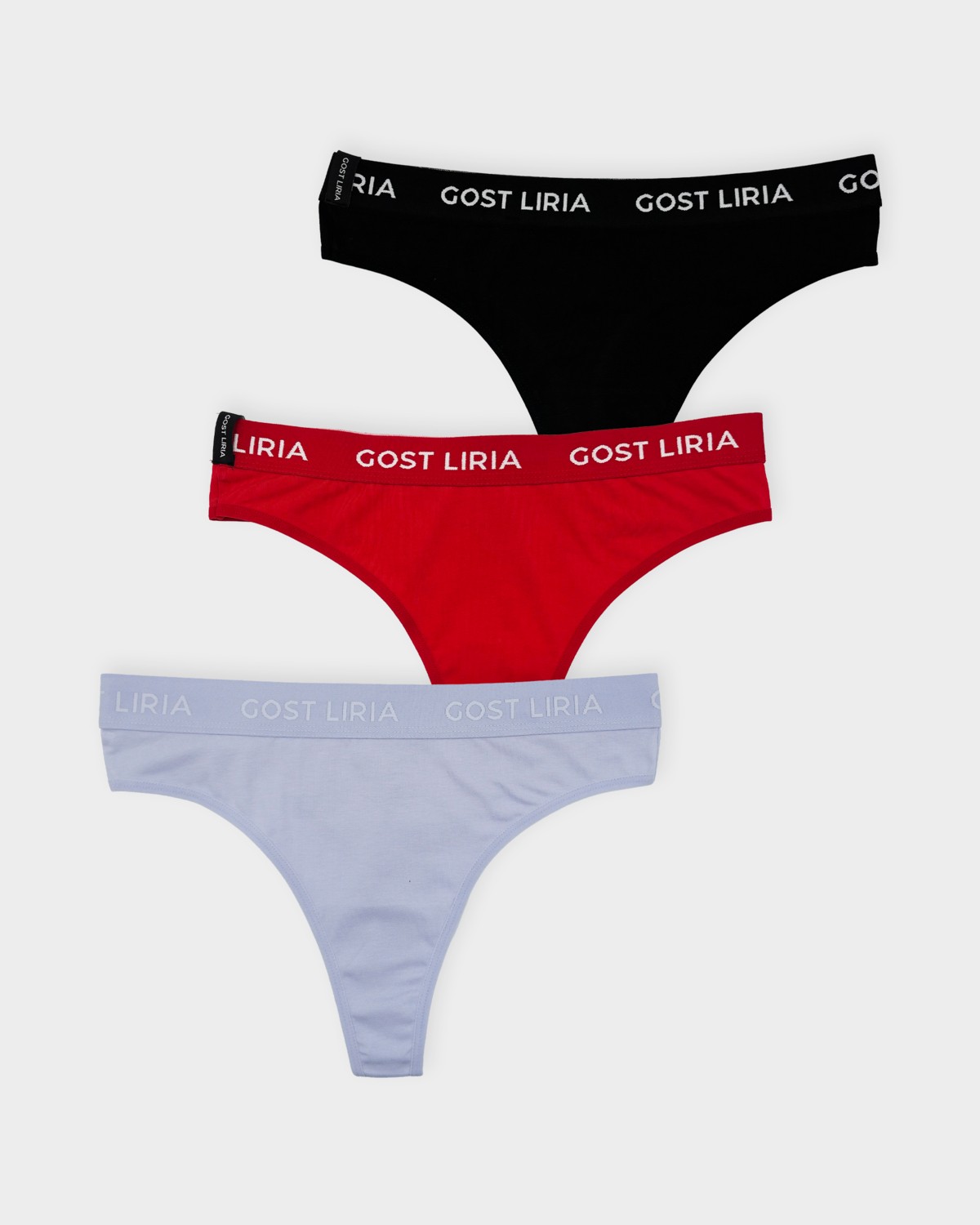 GOST LİRİA Pure Trio Kadın String Külot 3 Lü Paket - Çok Renkli