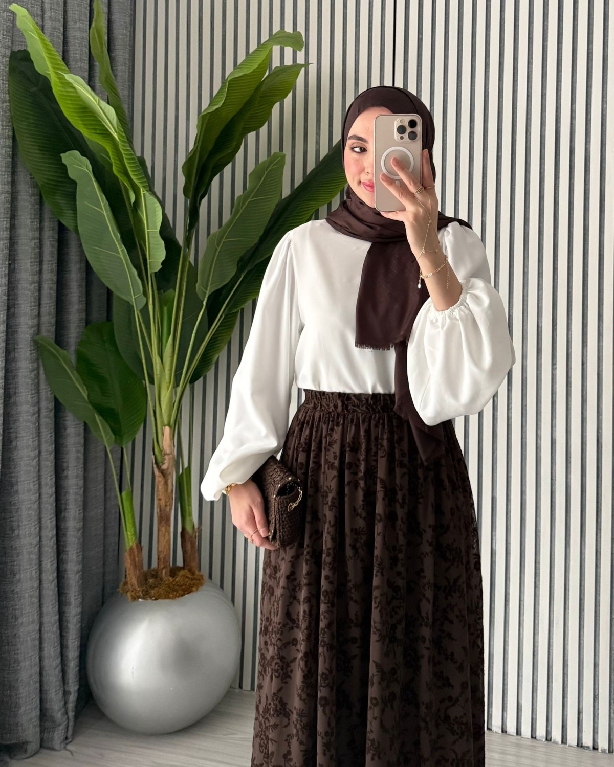 Molly Nelly Kadın Astarlı Dantelli Şık Kloş Etek görsel 6