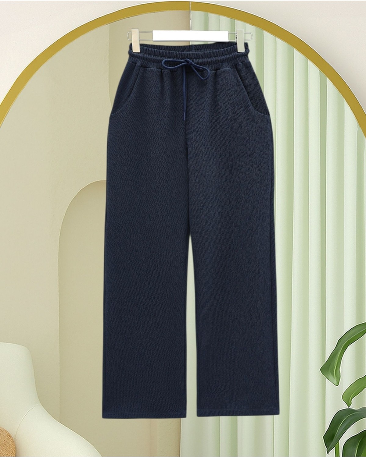 Moda Morfo Cepli Beli Bağcıklı Zra Krep Pantolon -K. Kahve görsel 6
