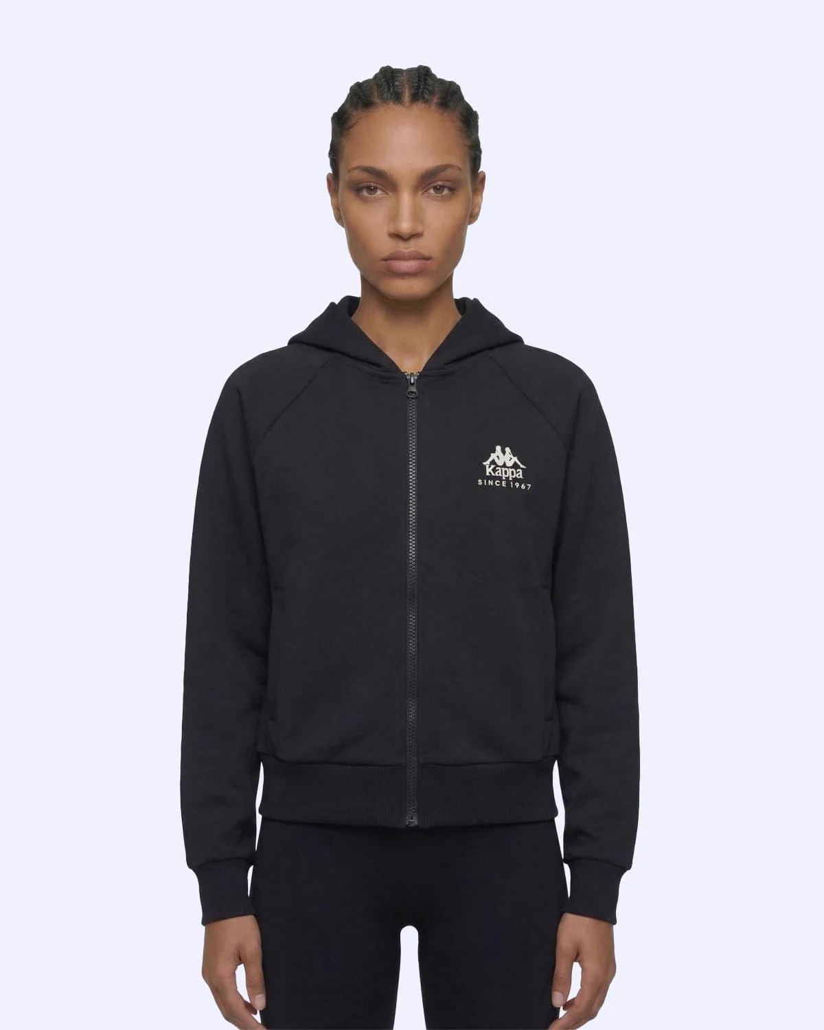 Kappa Milas Full Zip Kadın Yeşil Regular Fermuarlı Eşofman Üstü