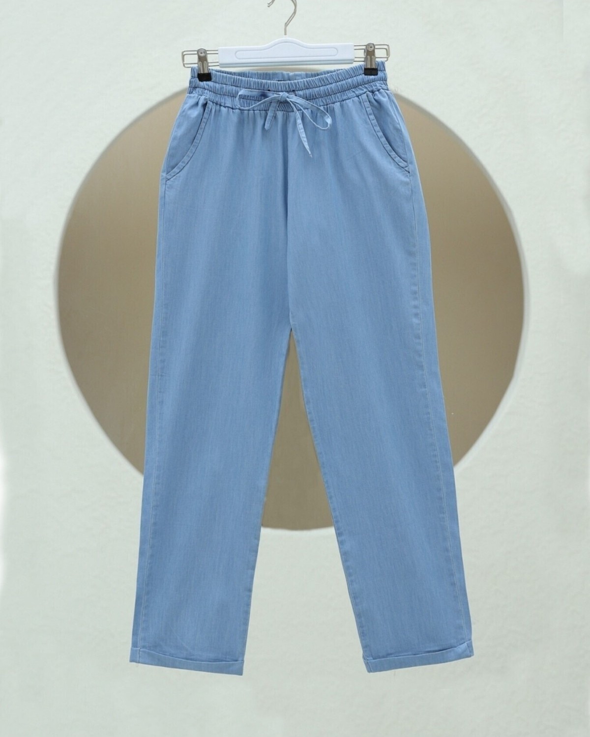 Moda Morfo Duble Paça Yıkamalı Soft Kot Pantolon -Buz Mavi