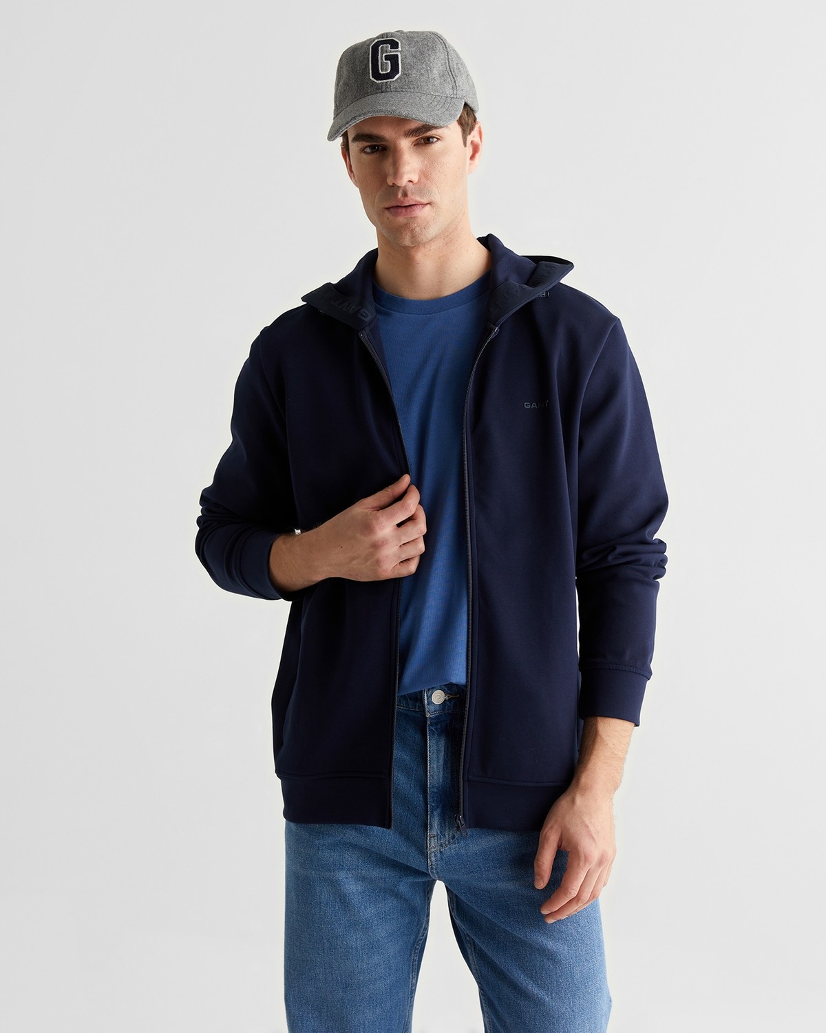 Gant Erkek Siyah Fermuarlı Hırka 2526146T.5 görsel 6