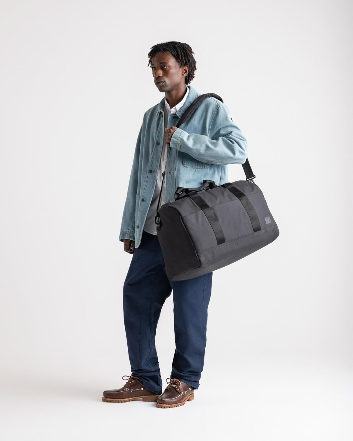 Herschel Novel Duffle Tech El Valizi 11291 Raven Crosshatch Std görsel 4