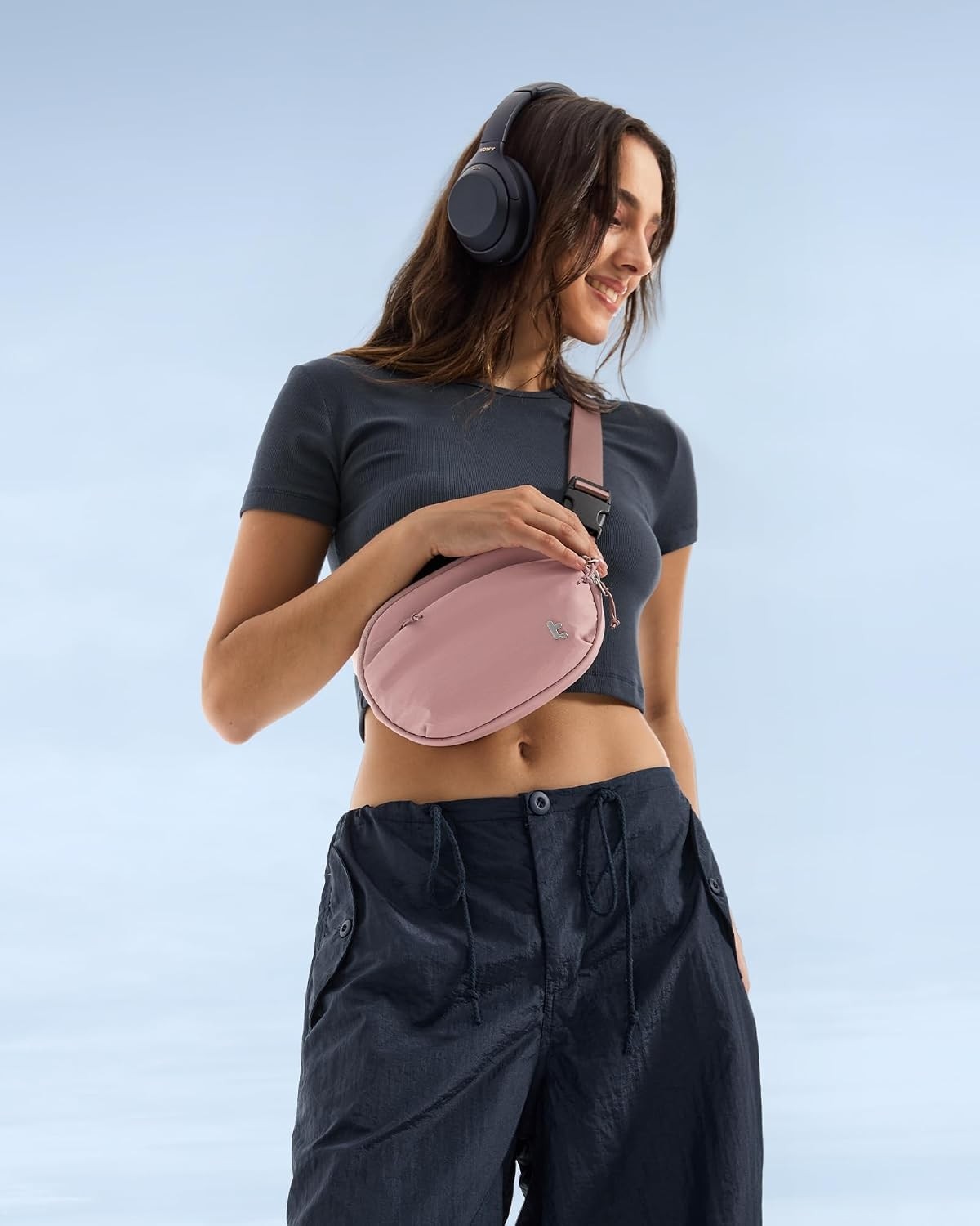Tomtoc Kadın Bel Çantası/hip Bag Rfid Korumalı, 1,5 L Küçük Sling Çanta, Göğüs Çantası/bel Çantası/t görsel 8