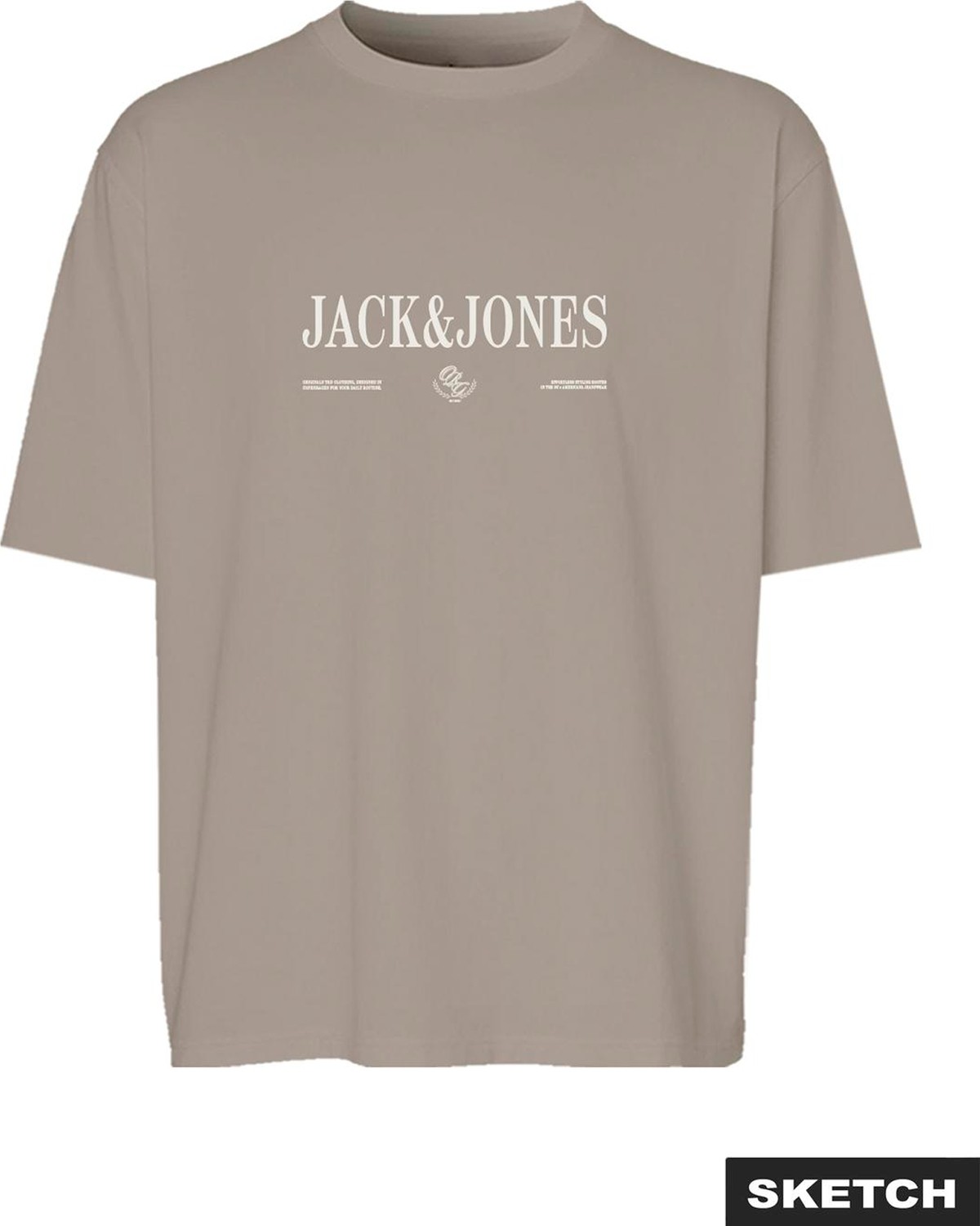 Jack & Jones Erkek Gögüs Baskili Bisiklet Yaka Tisört - Frederiksberg