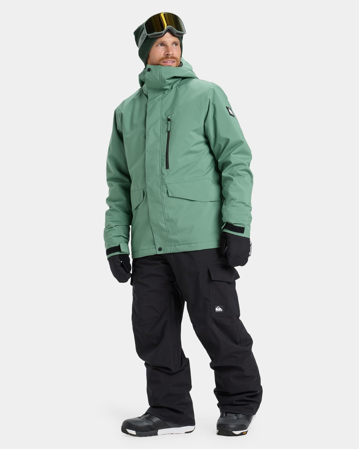 Aesco Quiksilver Mission Solid Erkek Snowboard Ceketi görsel 5