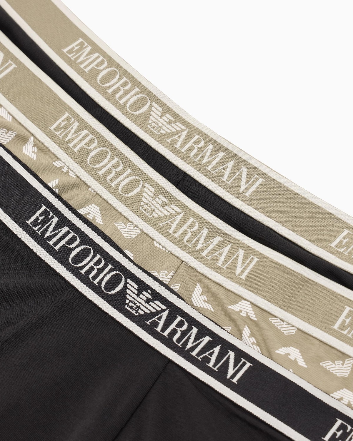 Die Grup Emporio Armani Erkek 3'lü Mayo, Siyah/tofu/siyah, L görsel 3
