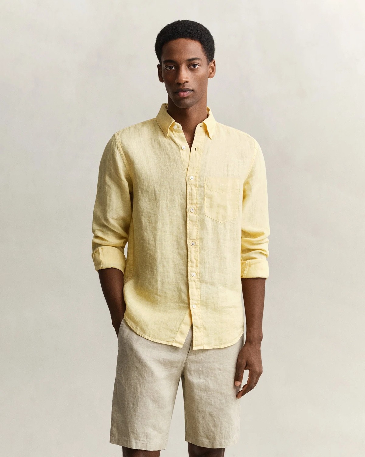 Gant Keten Slim Fit Gömlek görsel 3