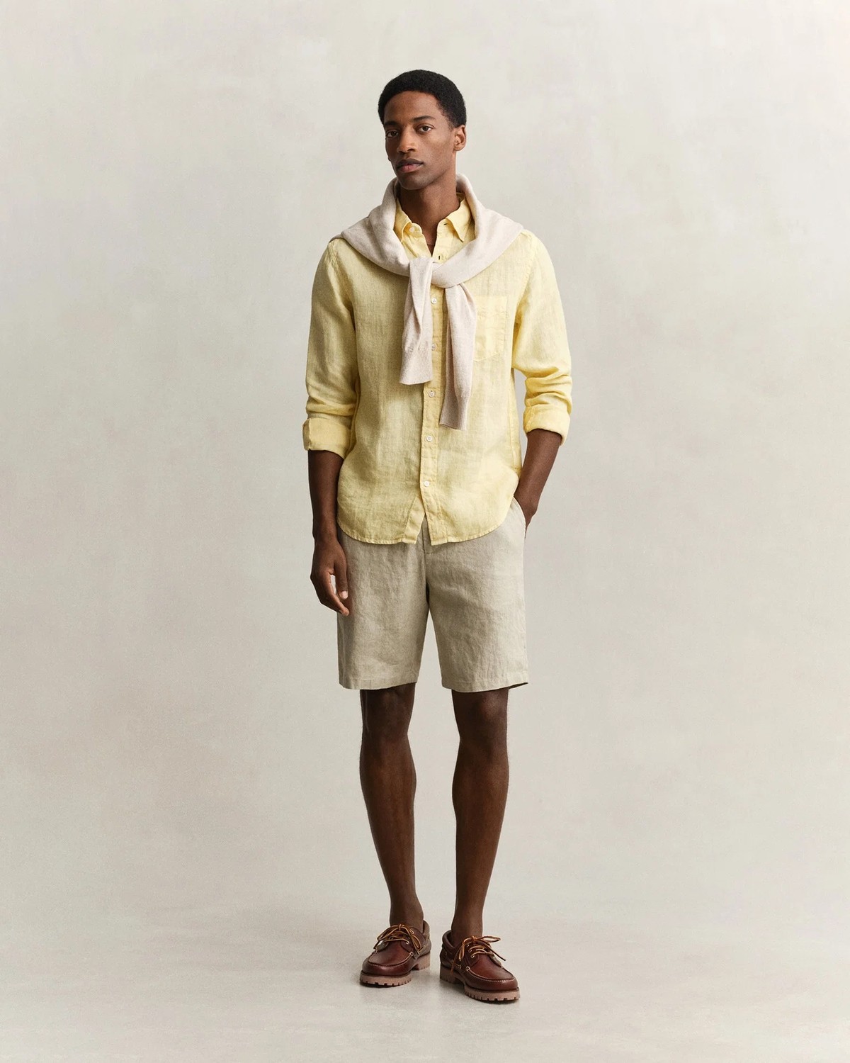 Gant Keten Slim Fit Gömlek görsel 5
