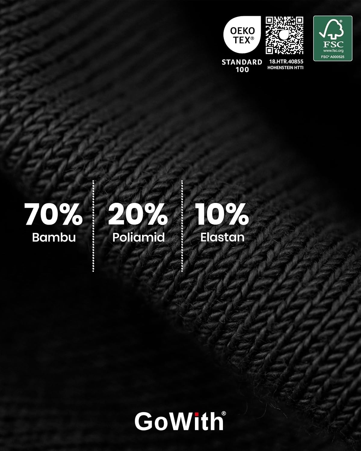 Erkek ve Kadın Için Renkli Bambu (15-20 mm Hg) Basınçlı Uçuş Seyahat Çorabı 3590 görsel 4