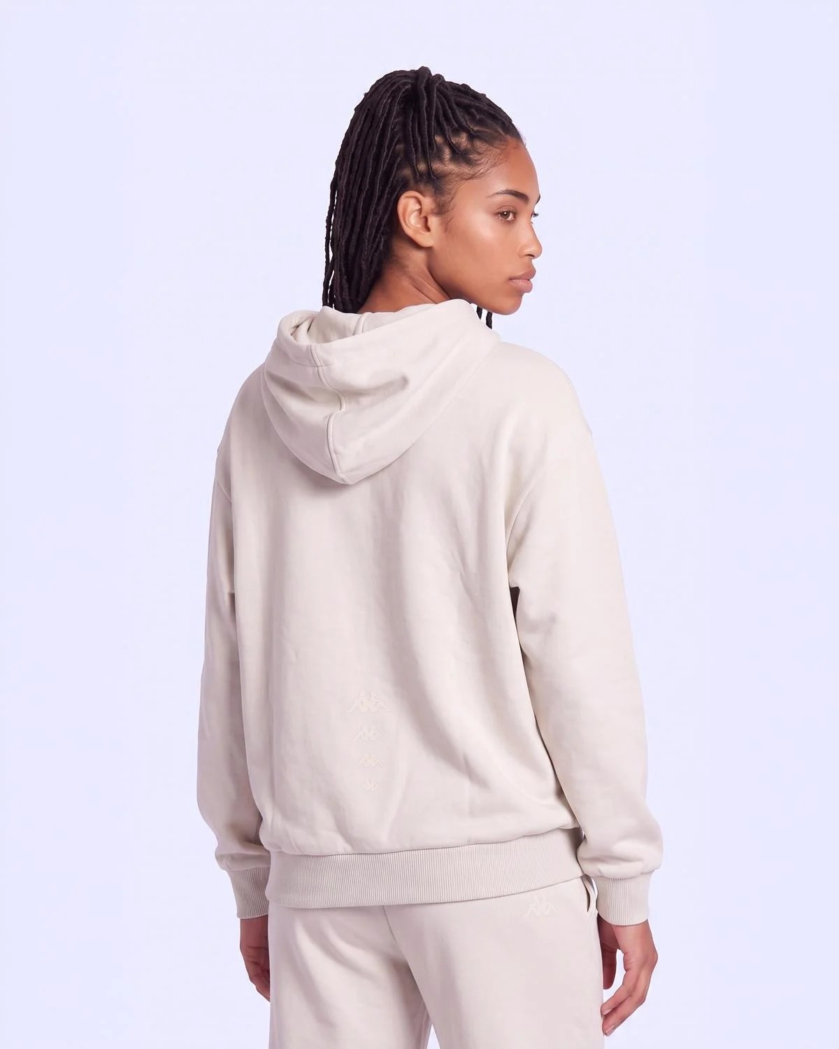 Kappa Inova Tur Kadın Bej Oversize Hoodie görsel 5