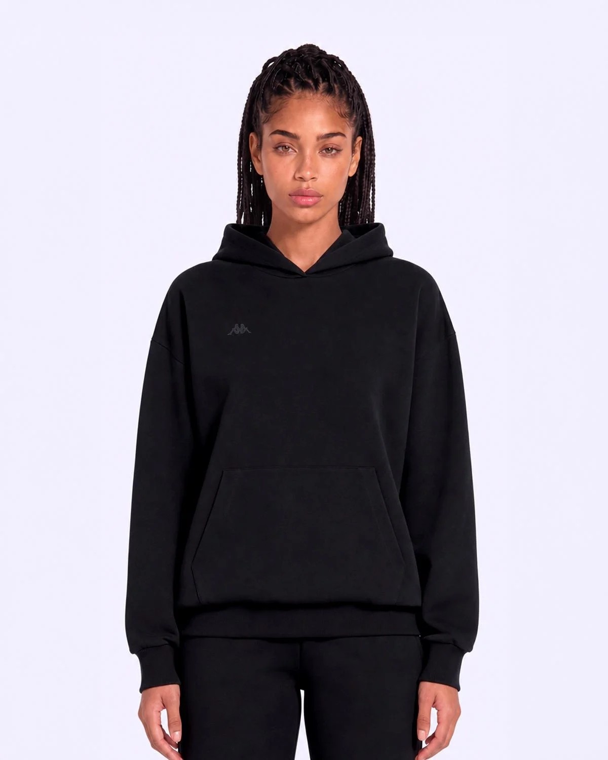 Kappa Inova Tur Kadın Bej Oversize Hoodie görsel 6