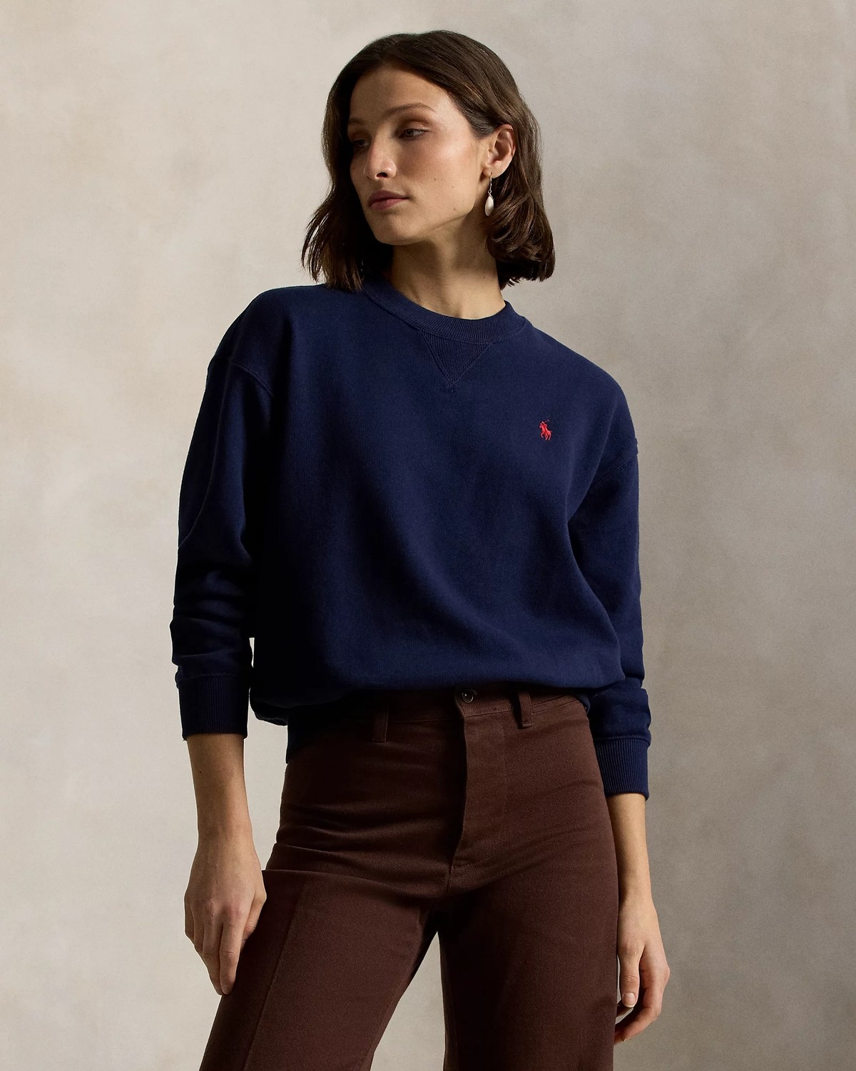 Polo Ralph Lauren Bisiklet Yaka Kadın Sweatshirt görsel 5