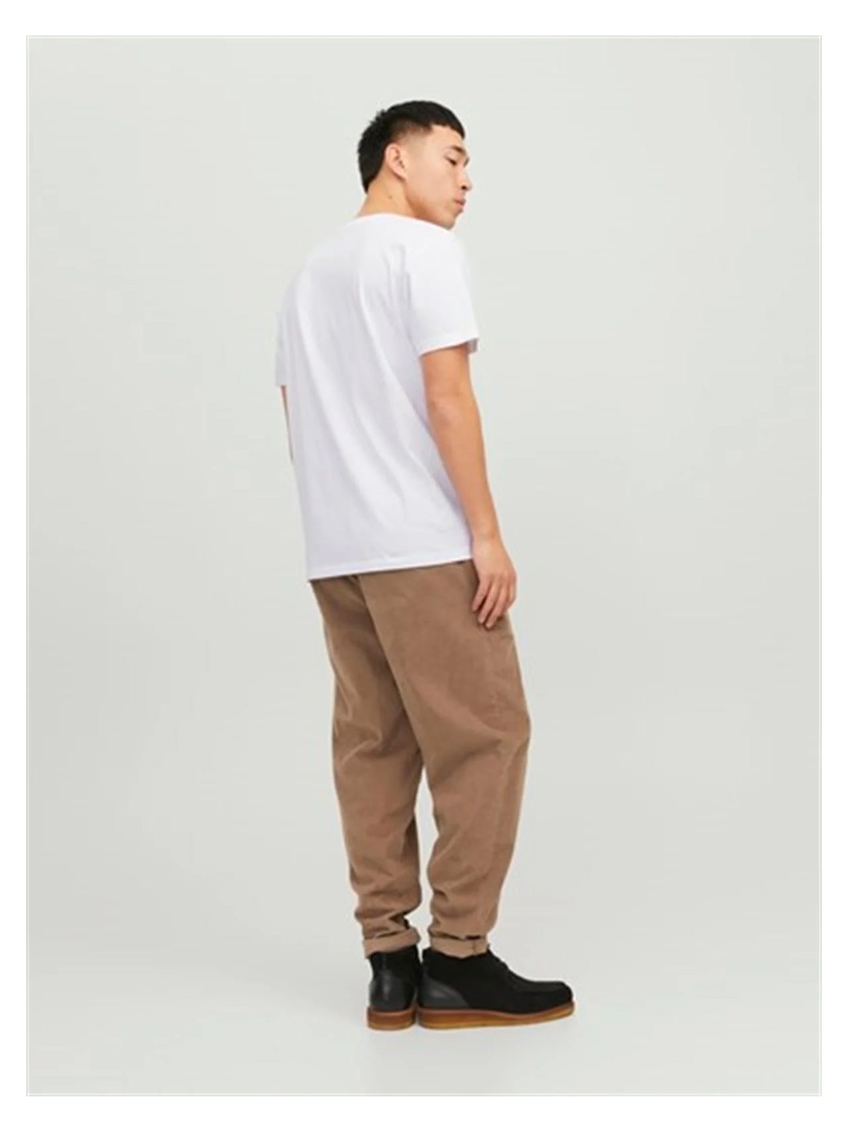 Jack & Jones Erkek Bisiklet Yaka Logolu Tisört - Corplogo görsel 2
