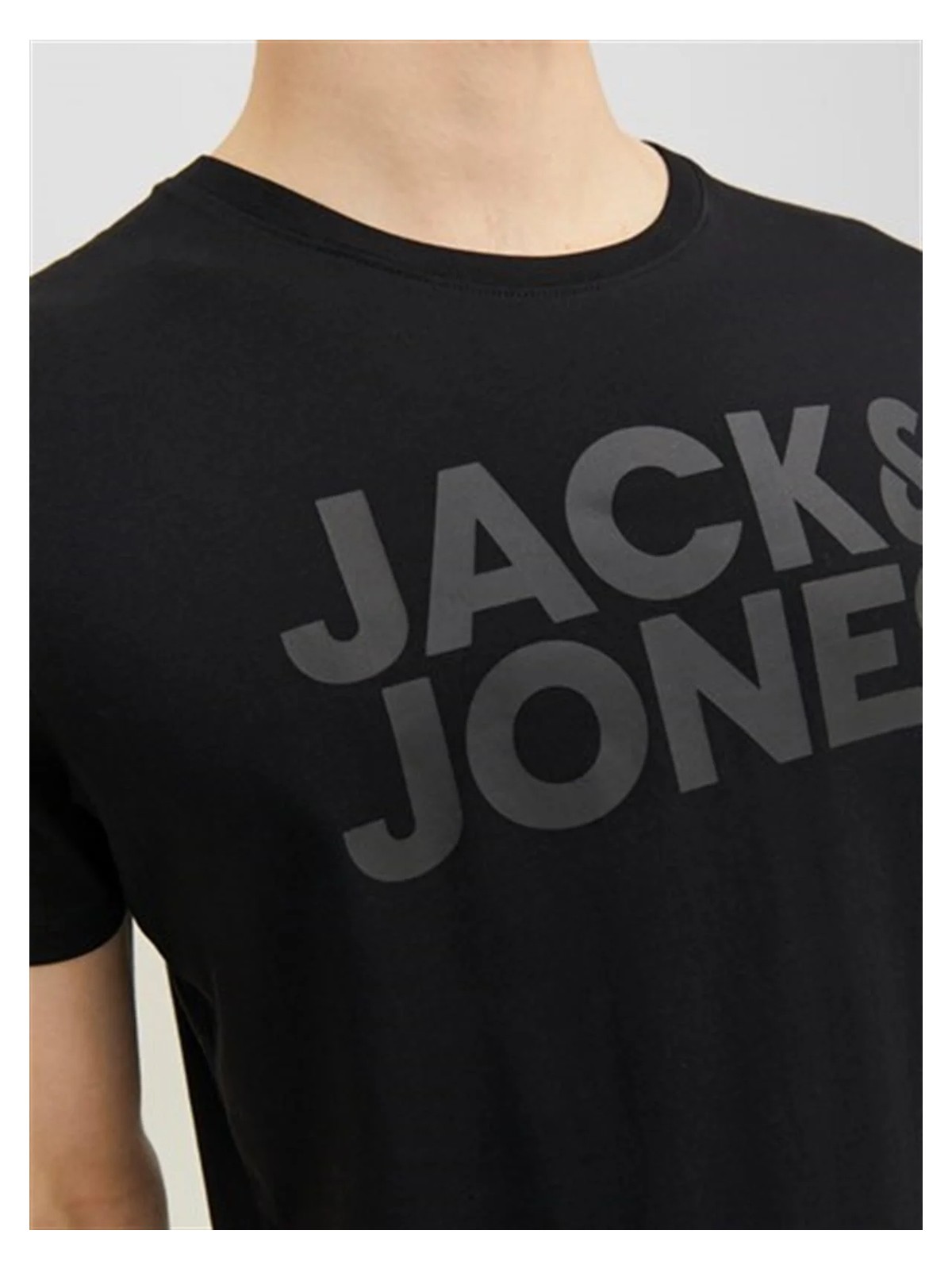Jack & Jones JJECORP LOGO TEE SS O-NEC Siyah Erkek Kısa Kol T-Shirt görsel 5