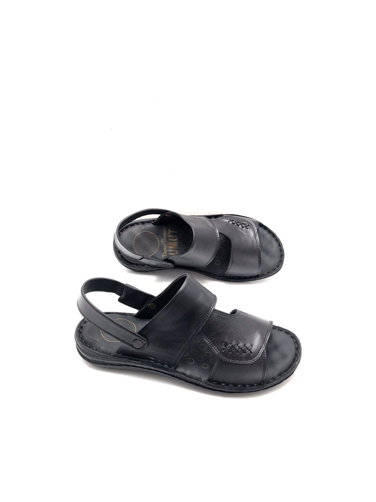 Derilax Hakiki Deri Tam Ortopedik Masajlı Erkek Sandalet - Görsel 3