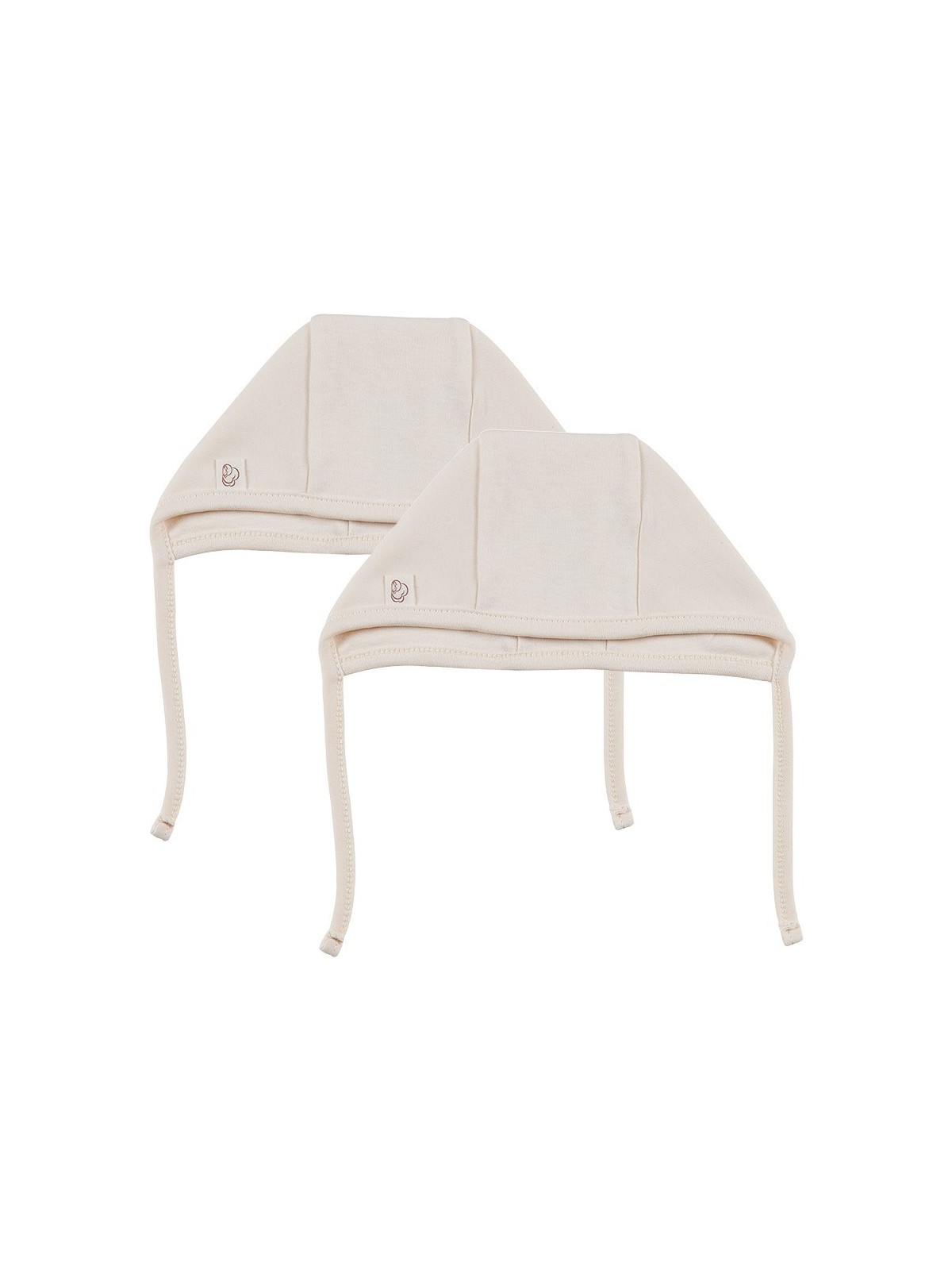 Tiny Lamb Lora Bebek Şapkası Krem 2 Adet %100 Pamuk Bere