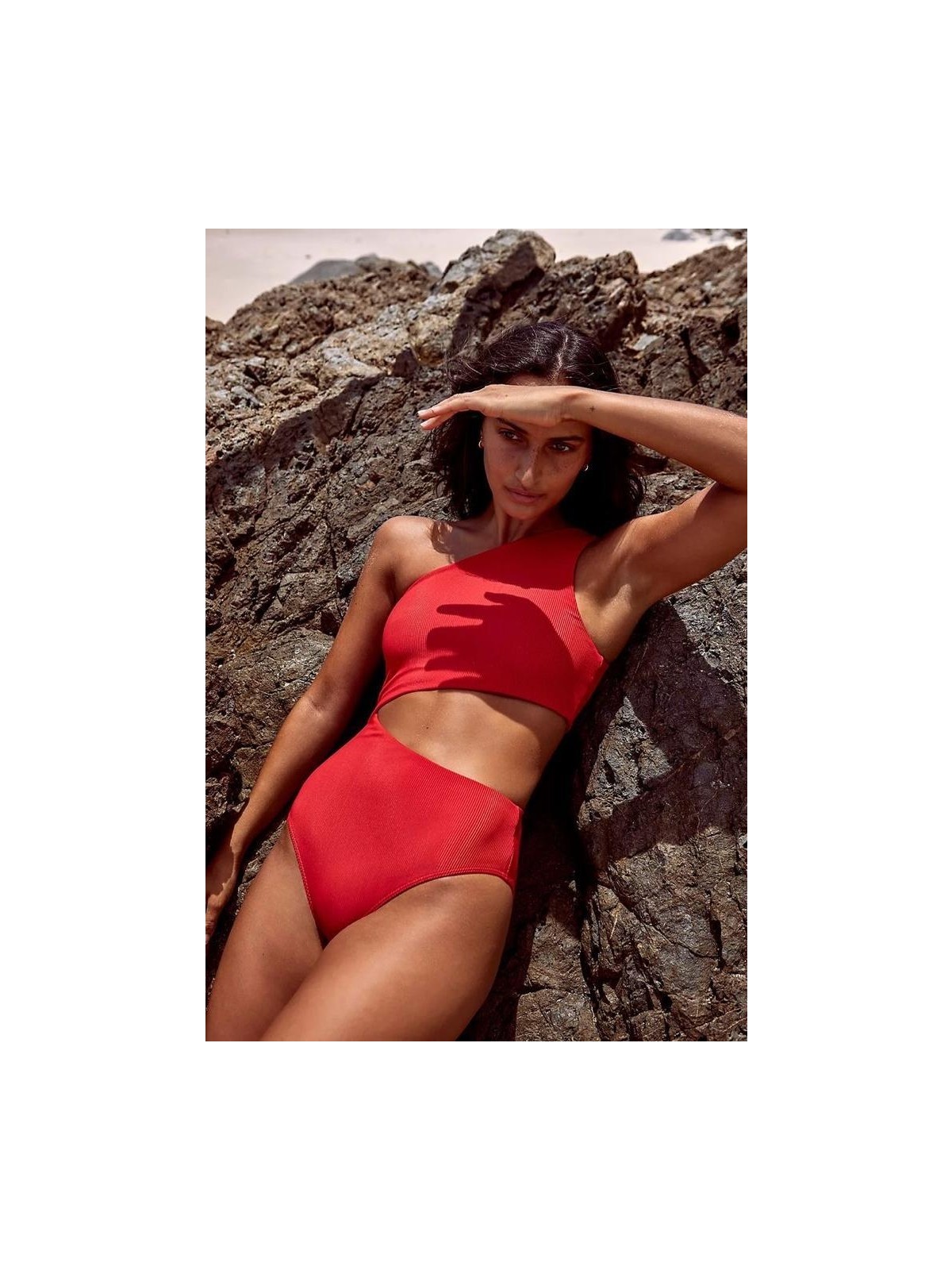 Deep Beach Kadınlar İçin Deep Beach Siyah Tek Omuzlu Bütün Mayo Db20020m Dayanıklı ve Şık Tasarım - Görsel 3