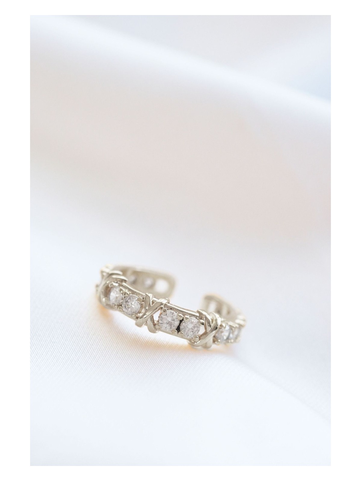 Aurrari Gold Ayarlanabilir Tiffany Zirkon Taşlı Yüzük - Görsel 4