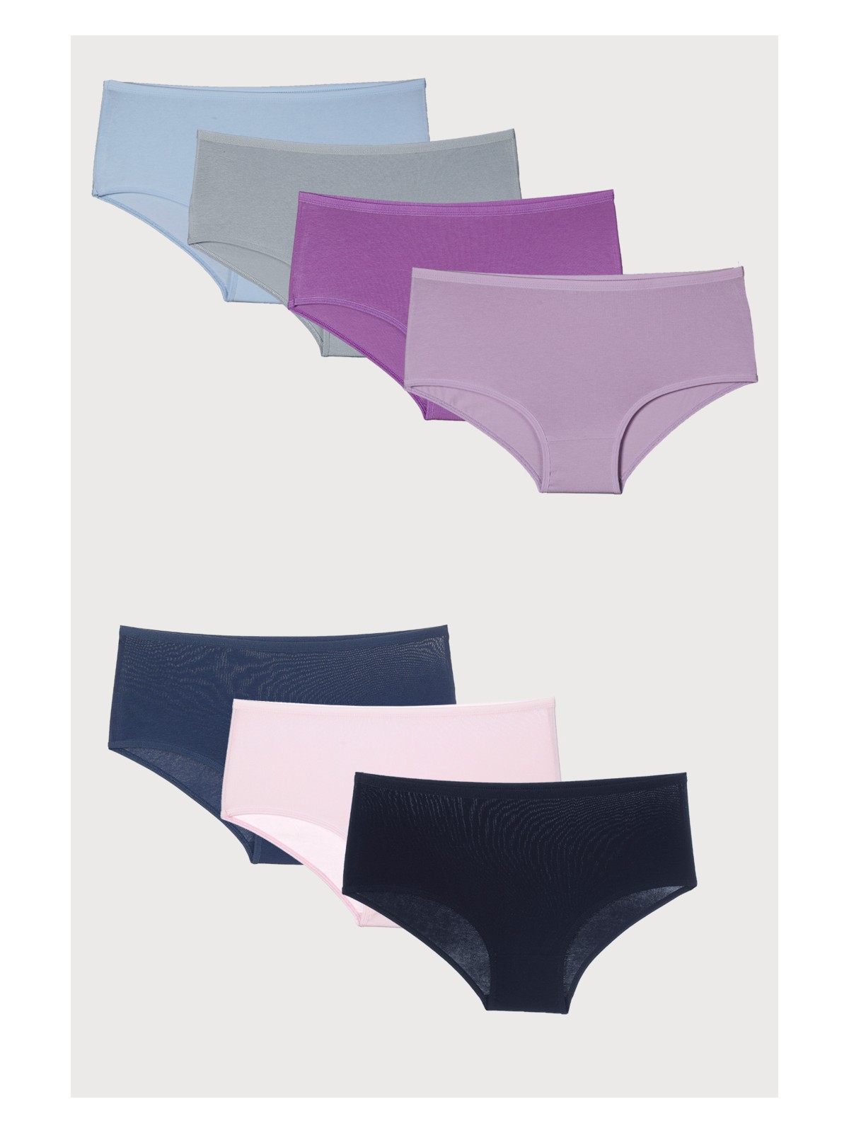 Nicoletta Kadın Külot Yuksek Bel 7 Li Paket Likralı Taş - Görsel 4