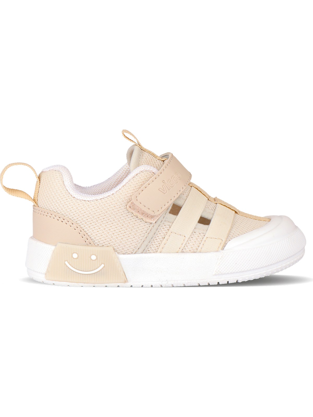 Vicco Momo Işıklı Unisex Okul Öncesi Bej Spor Ayakkabı