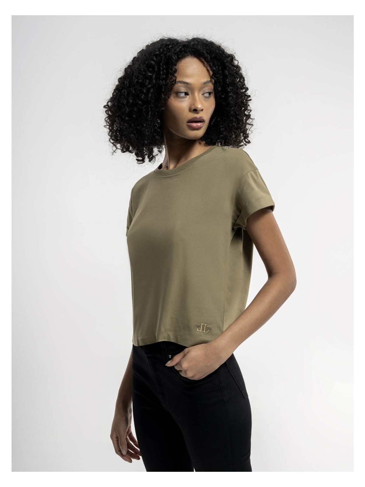 Loft Kadın T-Shirt Haki LF2035741