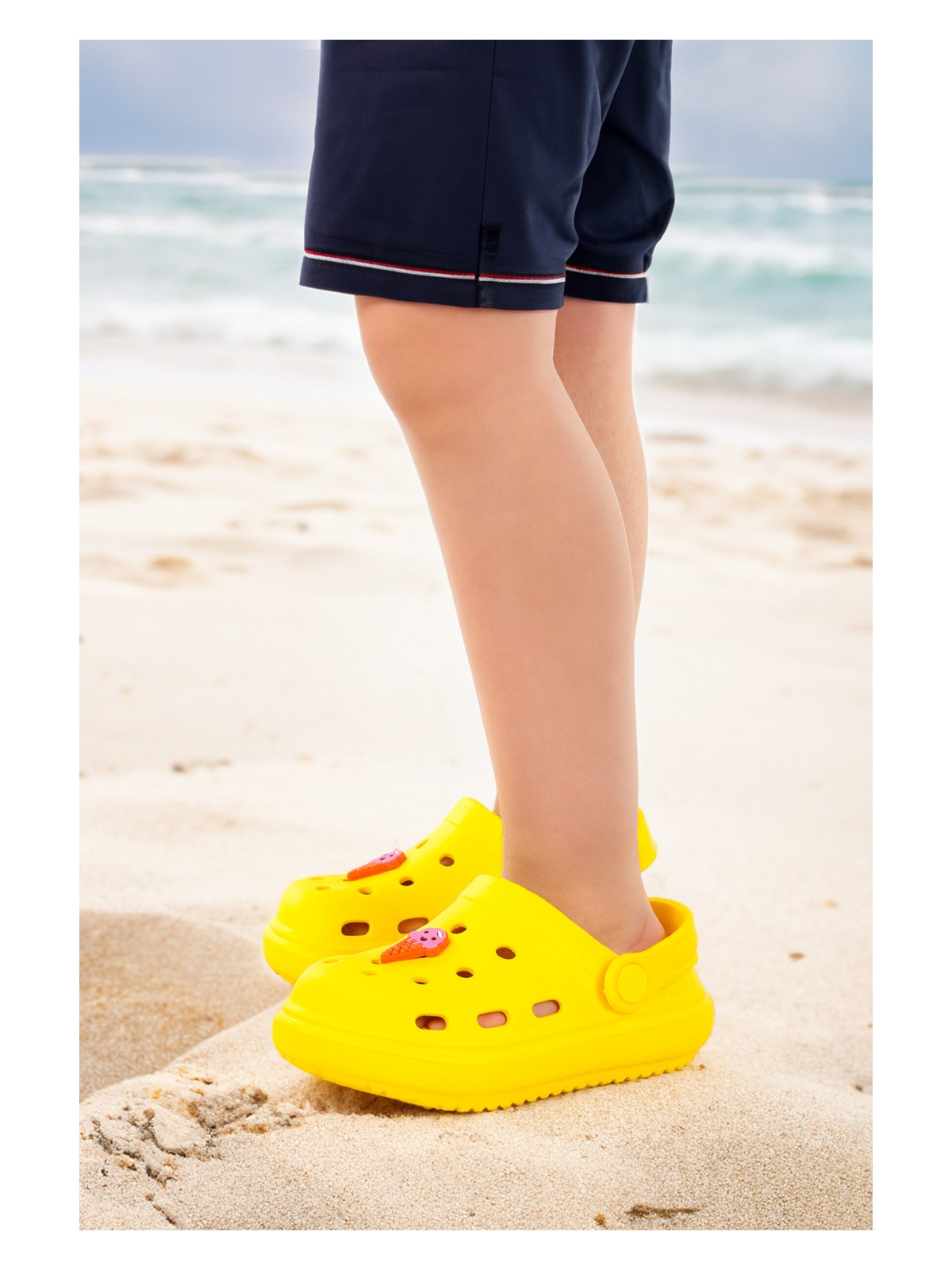 Kiko Kids Eva Plaj Havuz Okul Kreş Erkek Çocuk Terlik Twg 755 Saks Mavi - Görsel 5