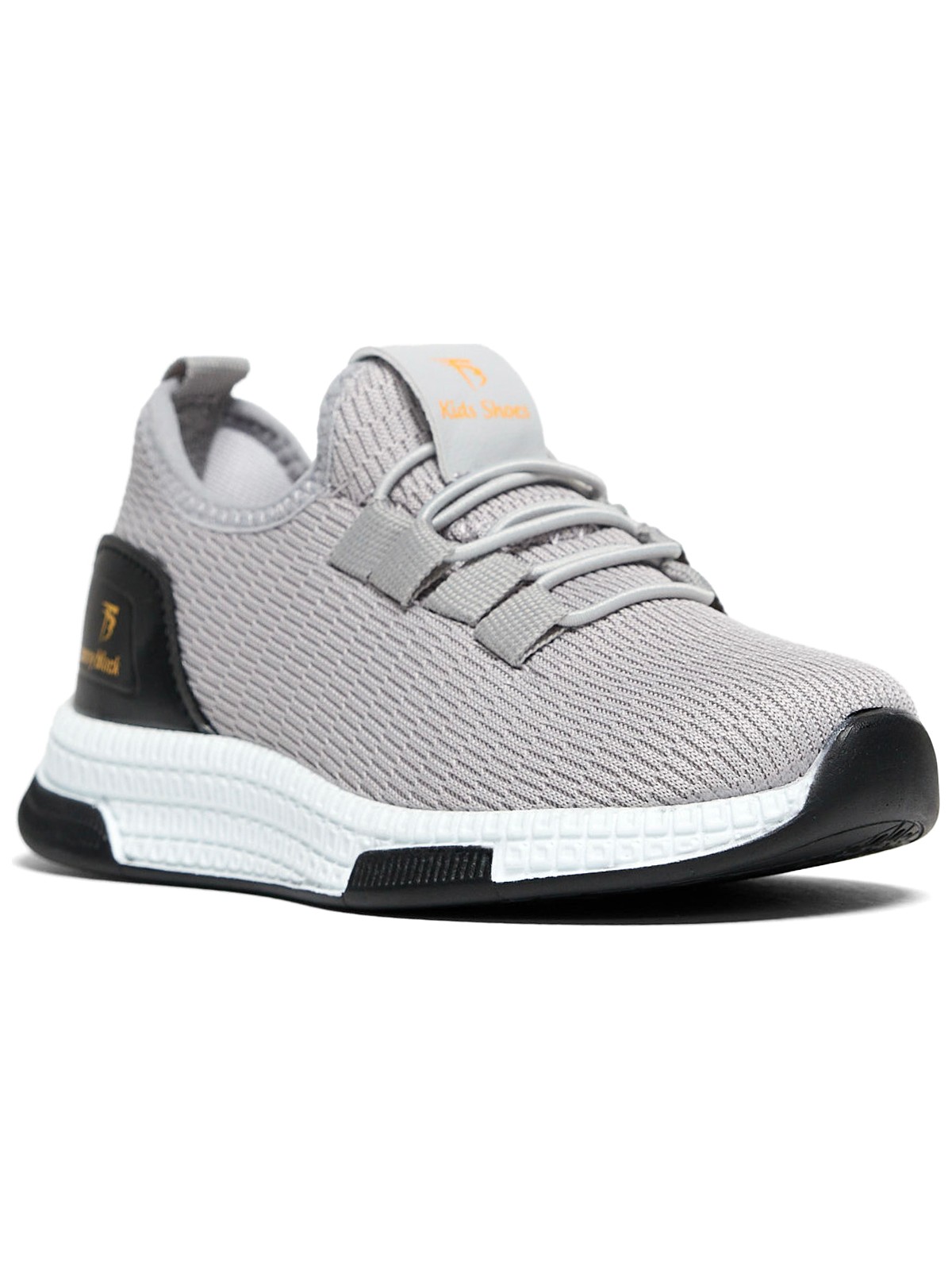 Tonny Black Çocuk Gri Yeşil Rahat Kalıp Lastik Bağcıklı Spor Ayakkabı - Görsel 3