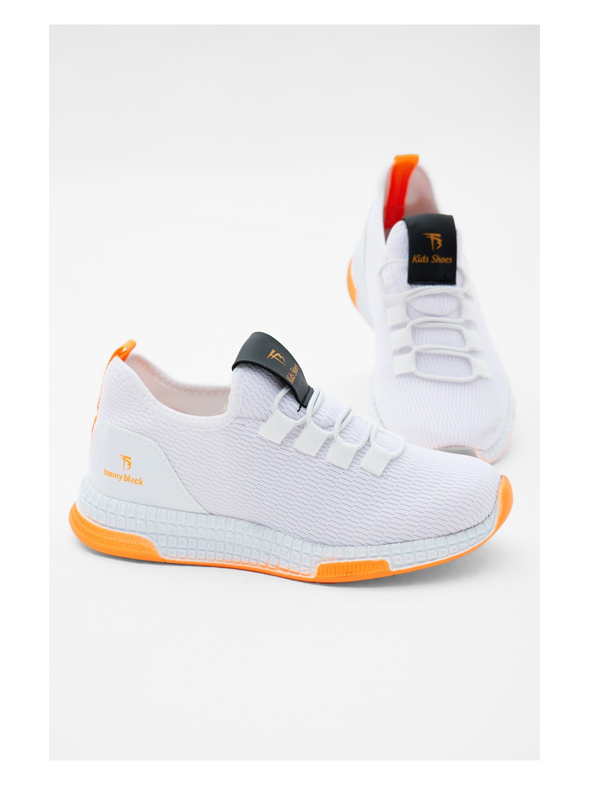 Tonny Black Çocuk Gri Yeşil Rahat Kalıp Lastik Bağcıklı Spor Ayakkabı - Görsel 7