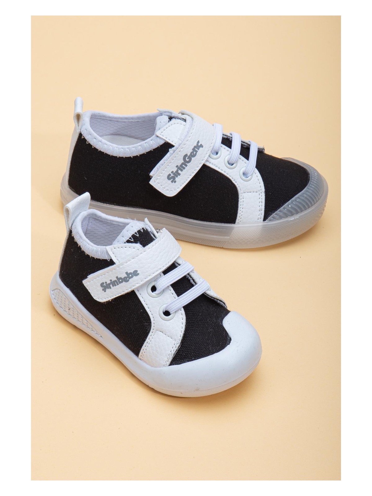 Dilimler Ayakkabı Şirinbebe Şiringenç Keten Siyah Erkek Ilkadım Bebek Çocuk Ayakkabısı - Görsel 9