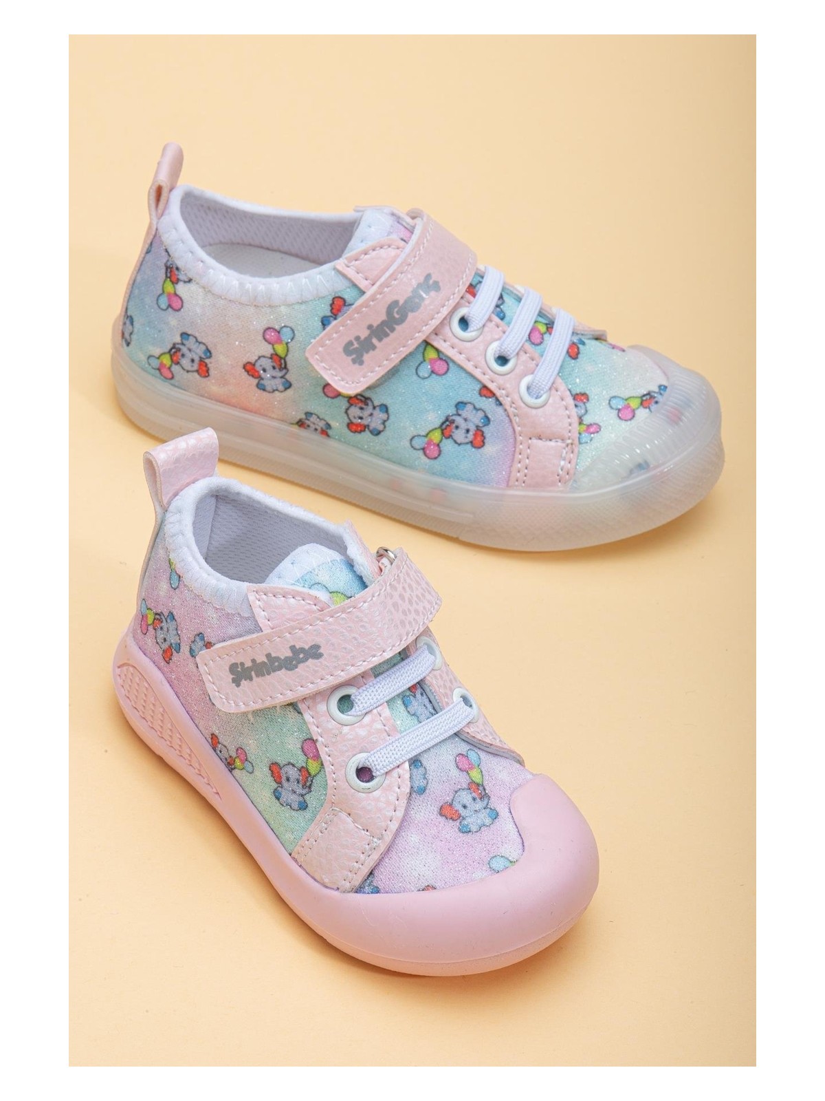 Dilimler Ayakkabı Şirinbebe Şiringenç Keten Pembe Kız İlkadım Bebek Çocuk Ayakkabısı - Görsel 6