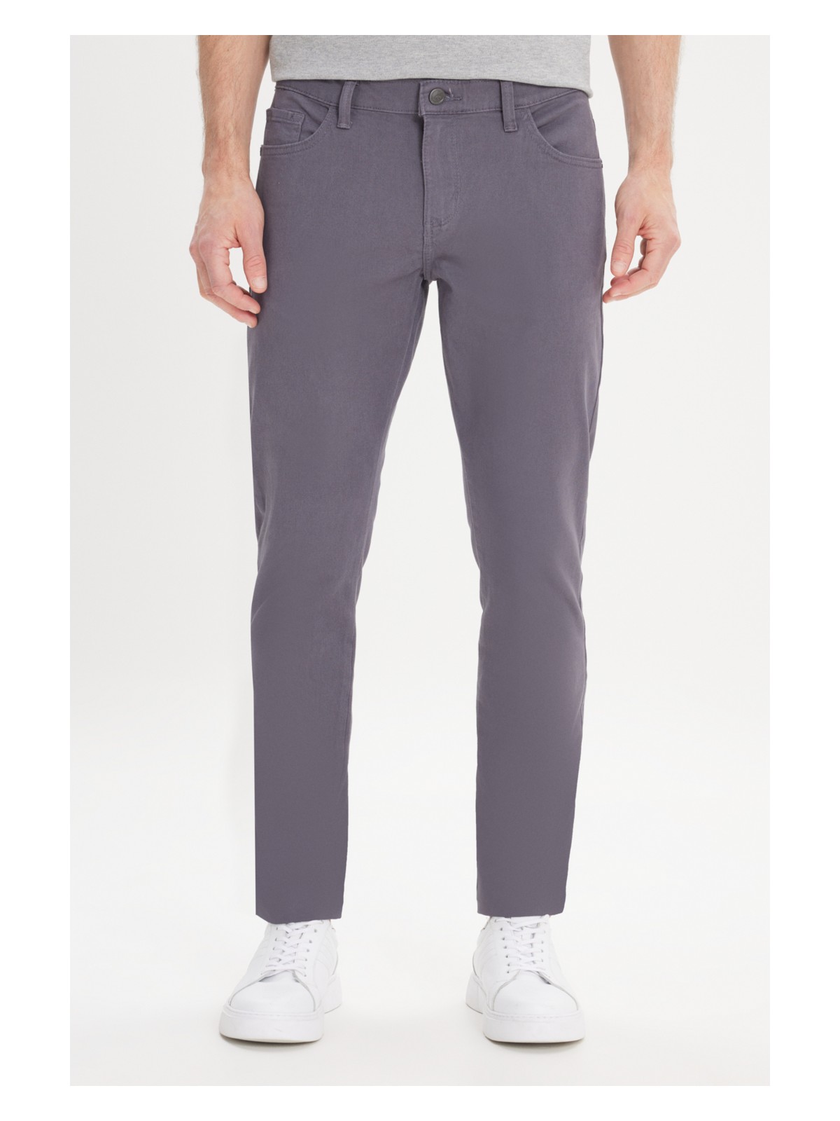 Altınyıldız Classics Erkek Lacivert Slim Fit Dar Kesim 5 Cep Pamuklu Kanvas Esnek Chino Pantolon - Görsel 6