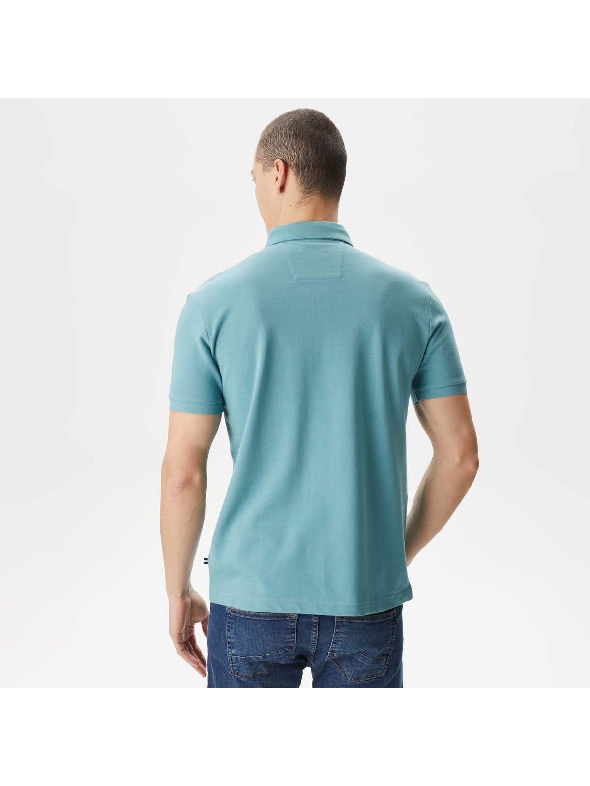 Nautica Erkek Mavi Slim Fit Kısa Kollu Polo Yaka T-Shirt K35062T.3LF - Görsel 2