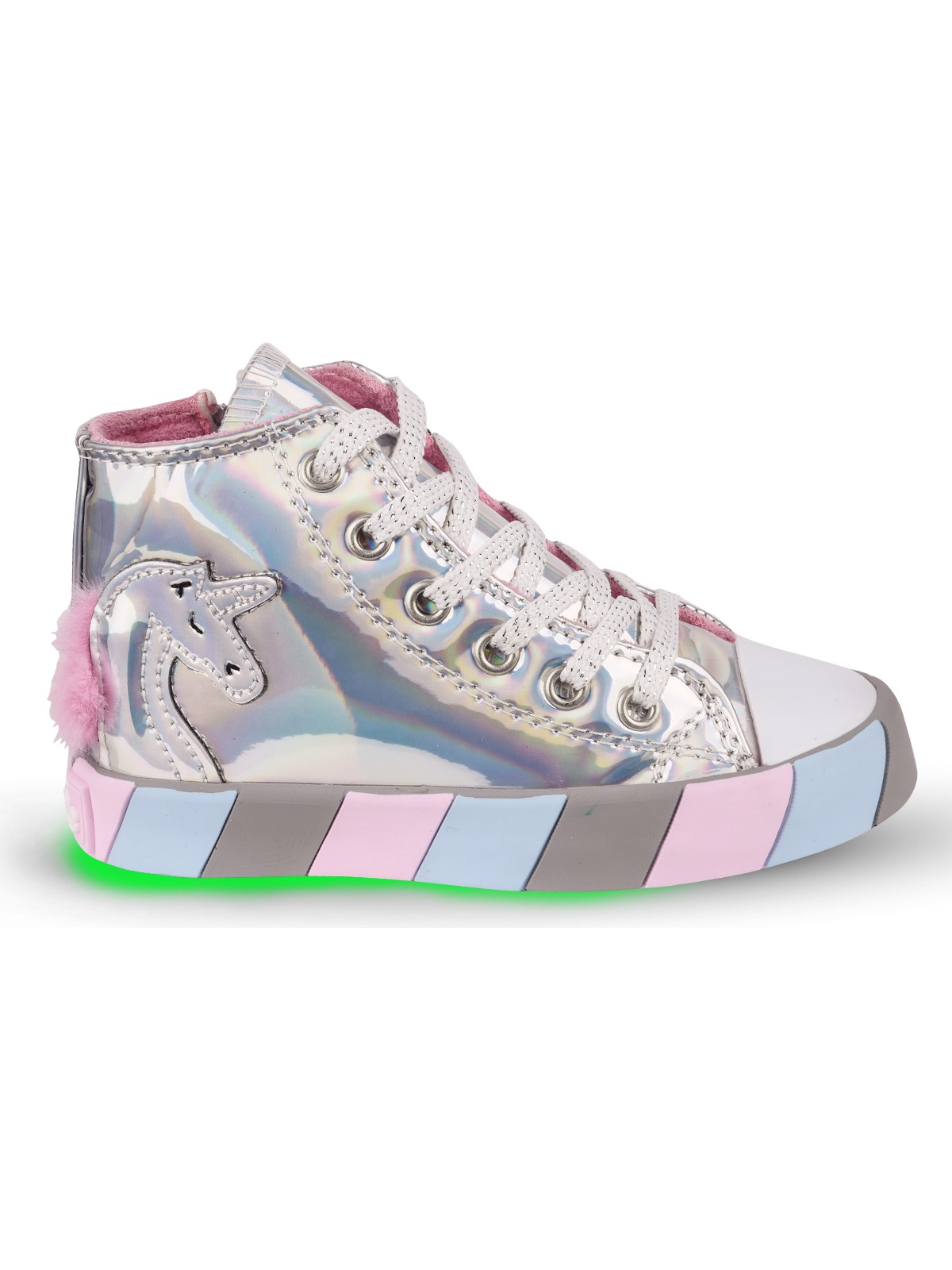 Kaptan Junior Ortopedik Unicorn Işıklı Kız Sneakers Balfk 500