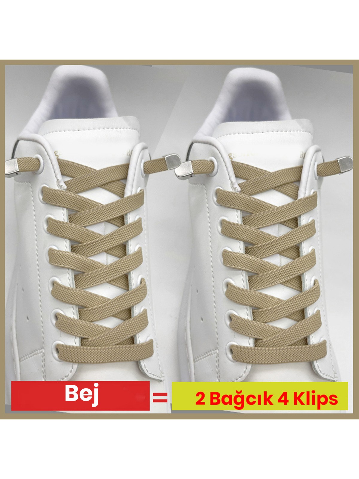 Airyfoot Pratik Kilitli Elastik Ayakkabı Bağcığı 100 cm ( 1 Çift ) - Görsel 3