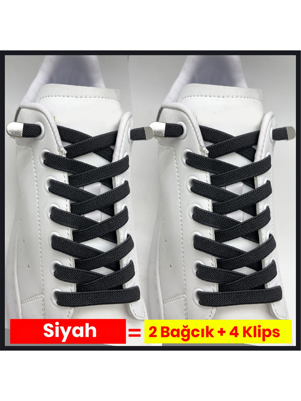 Airyfoot Pratik Kilitli Elastik Ayakkabı Bağcığı 100 cm ( 1 Çift ) - Görsel 6