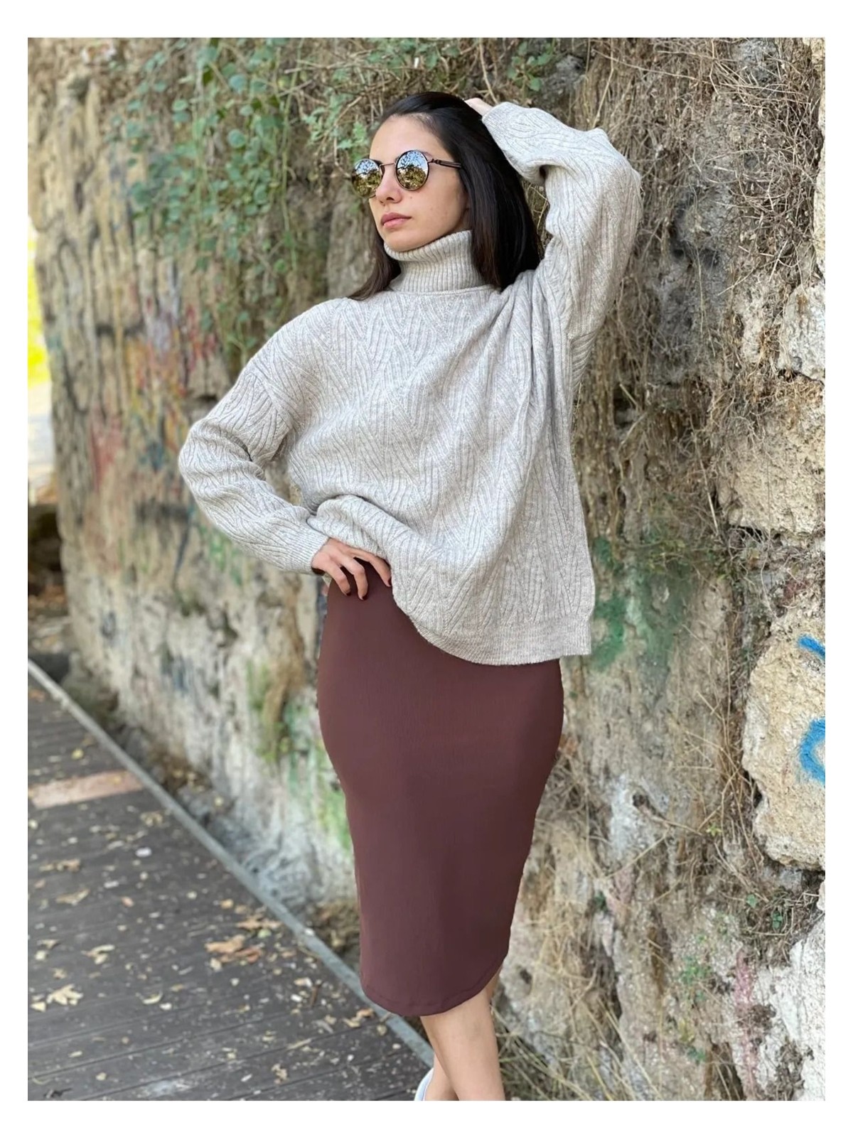 BAV Butik Ayvitrin Ofis Şıklıı Scuba Kumaş Kalem Etek - Görsel 4