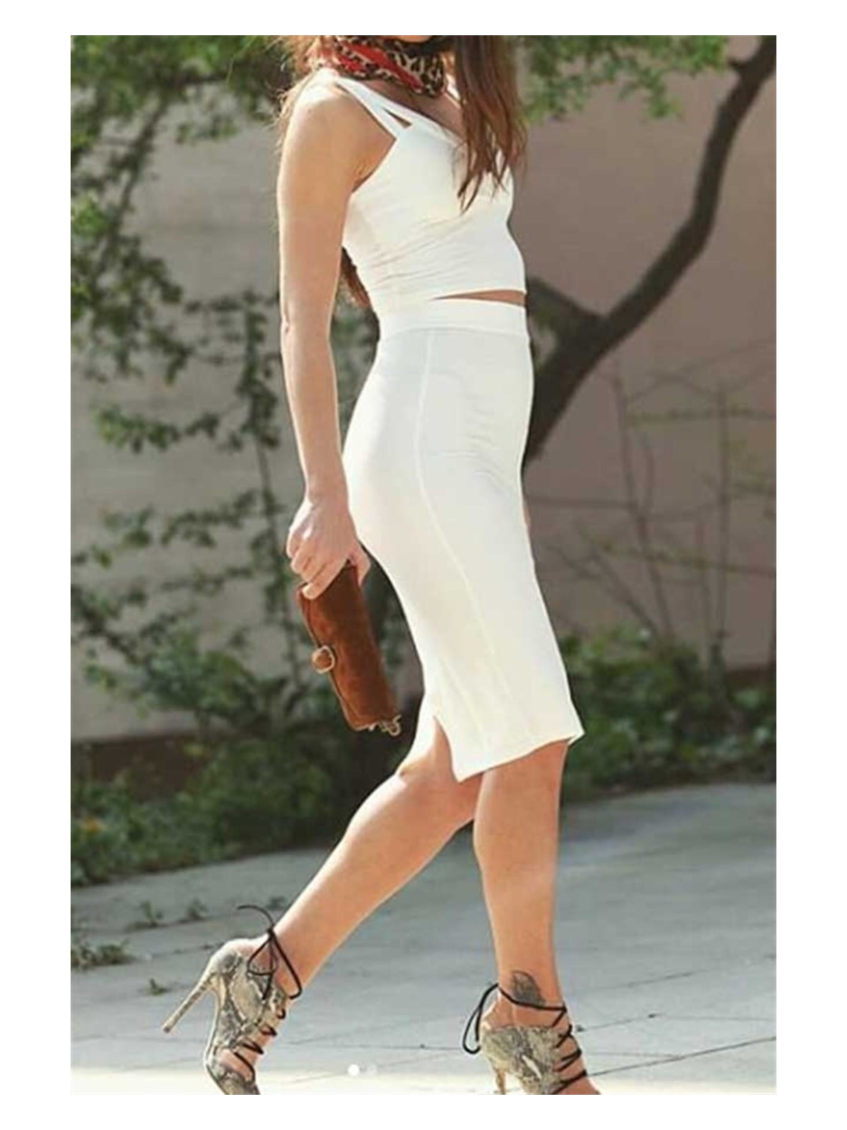 BAV Butik Ayvitrin Midi Boy Kalem Scuba Etek - Görsel 4